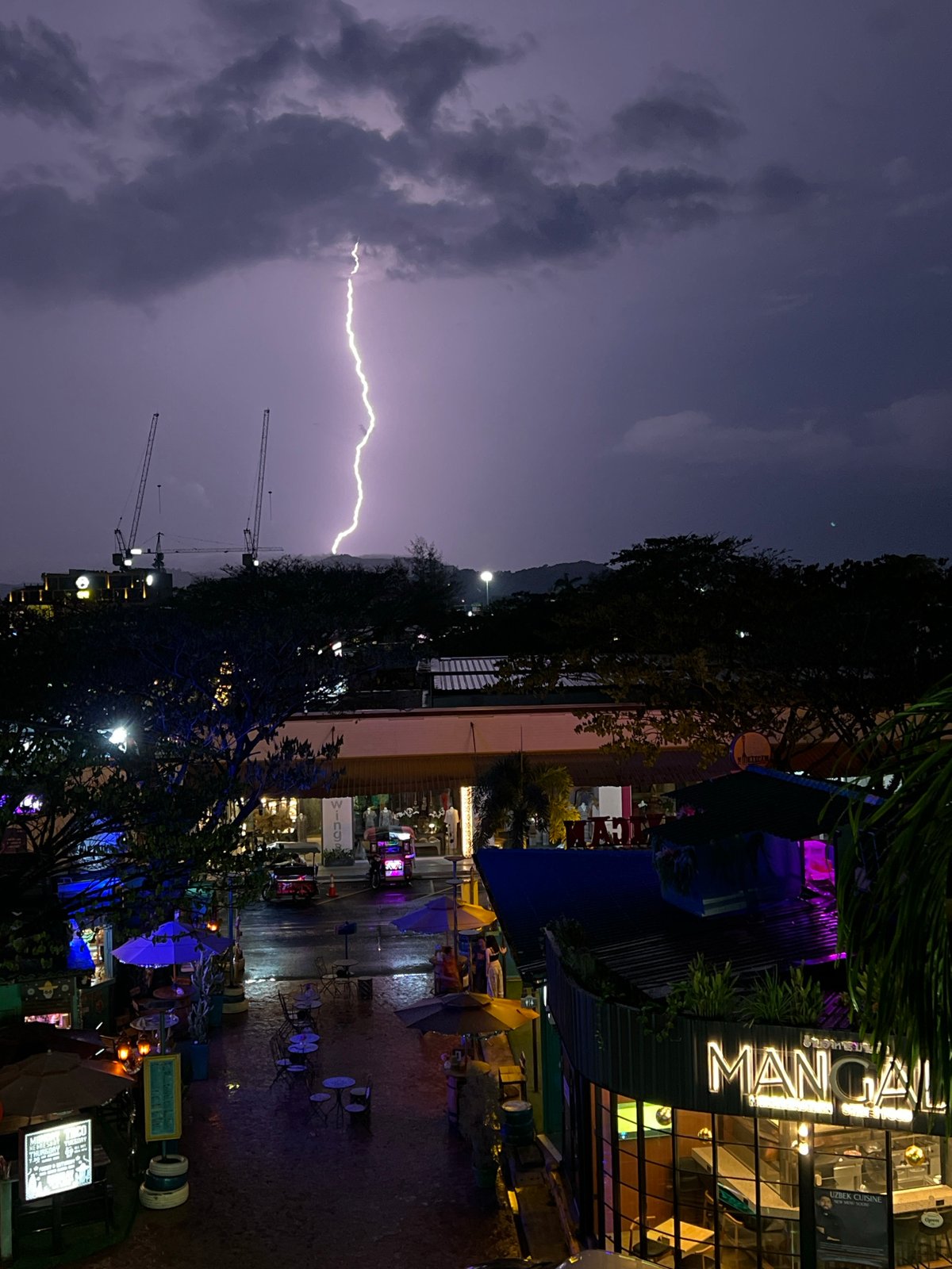 Urban thunderstorm and everyday moments documented during afternoon hours