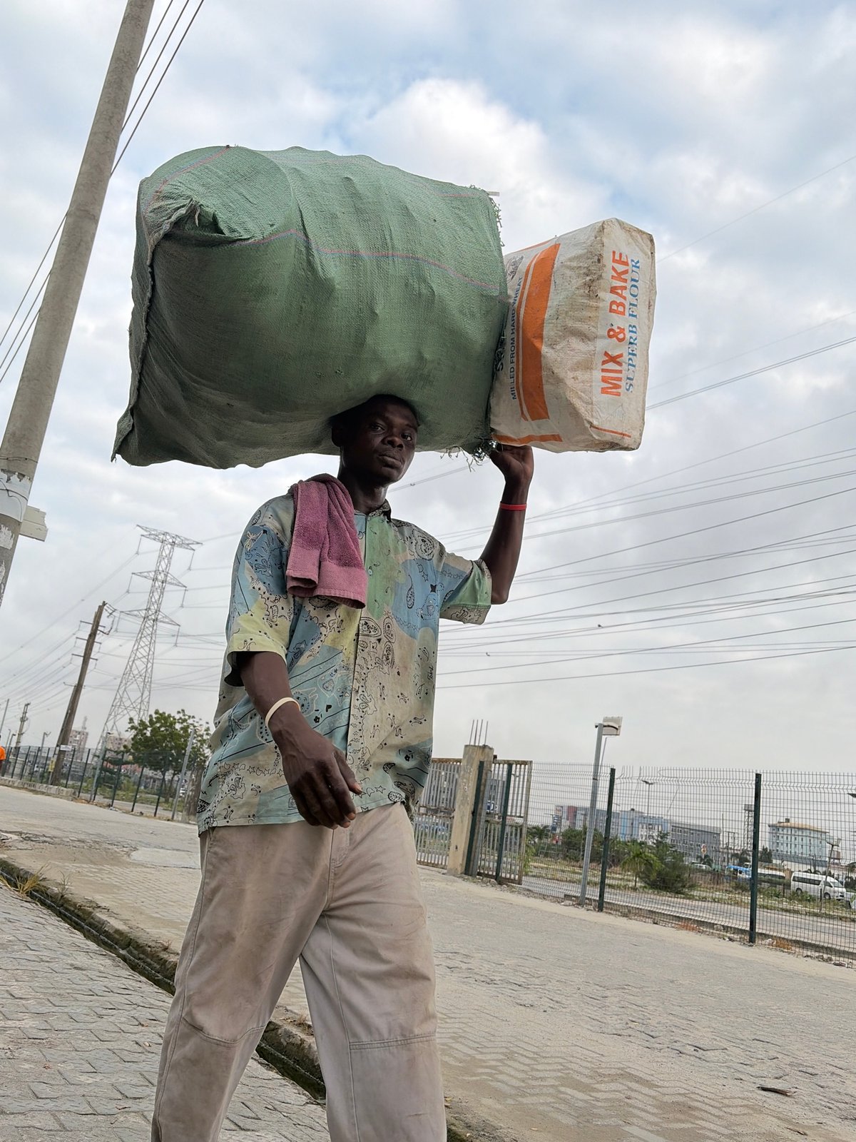 Morning street life in Igboefon, Lagos
