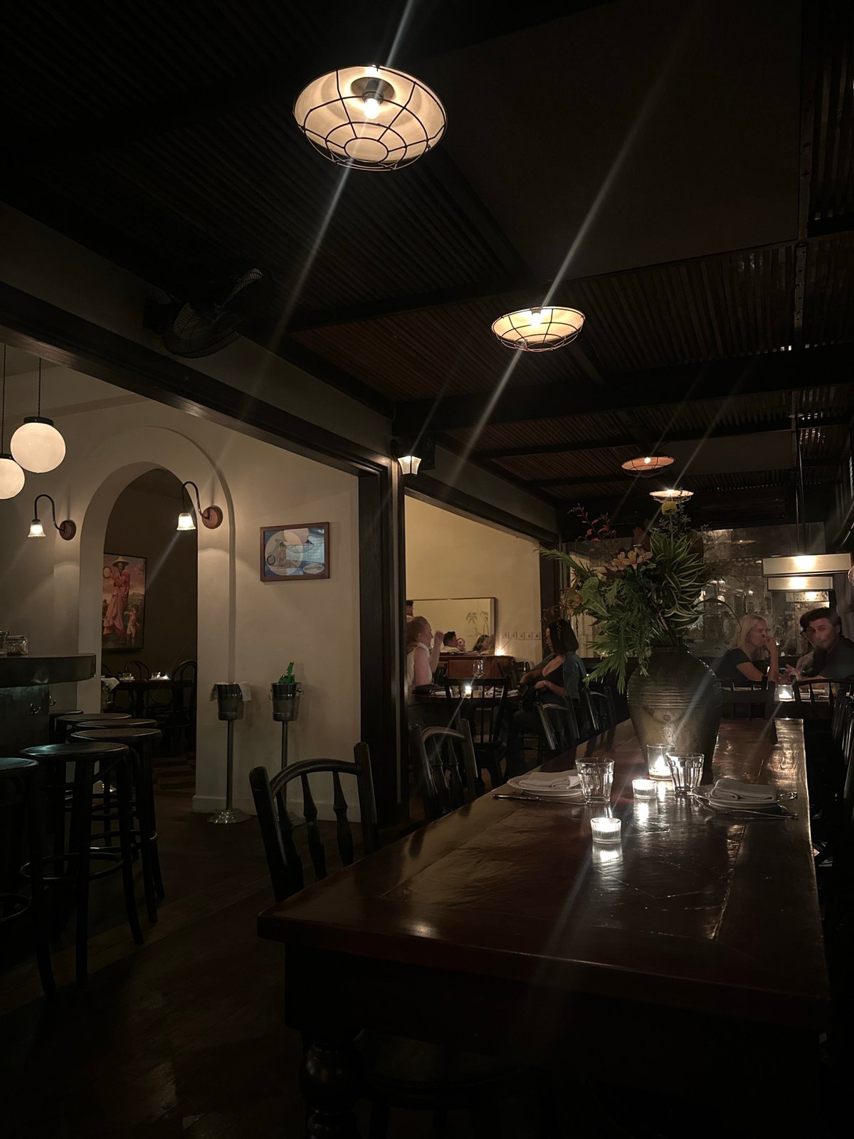 Dinner at Della Terra, pasta to pie by candlelight