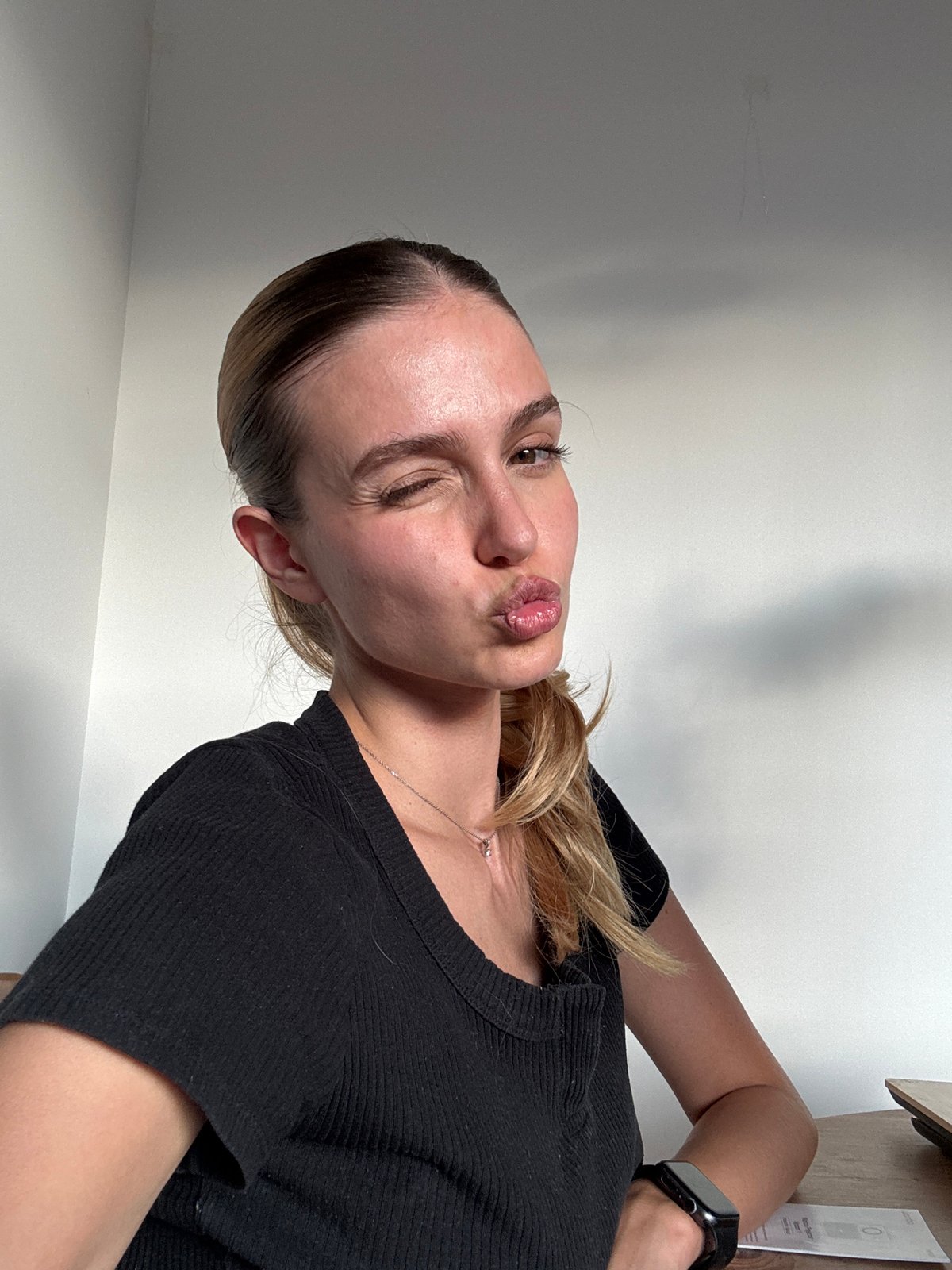 Woman photographed in multiple poses with ballet shoes, roses