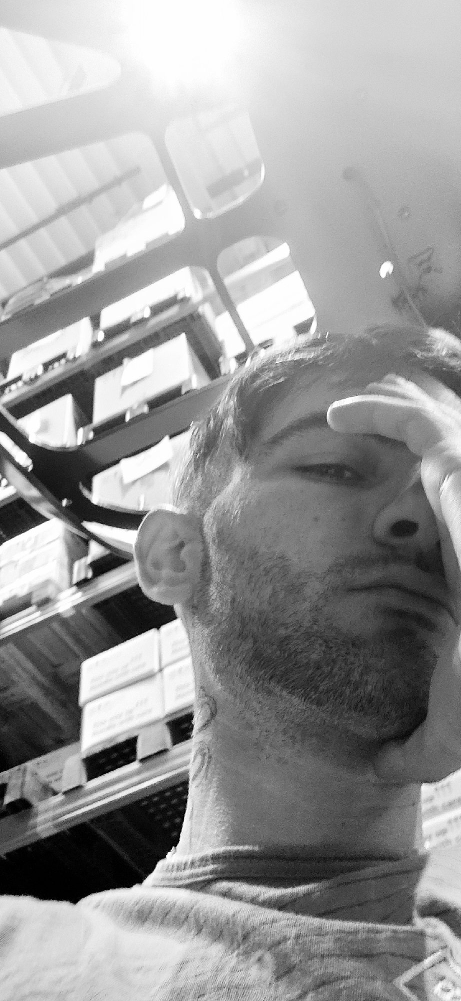 Personal photos and selfies documented in Plovdiv warehouse setting