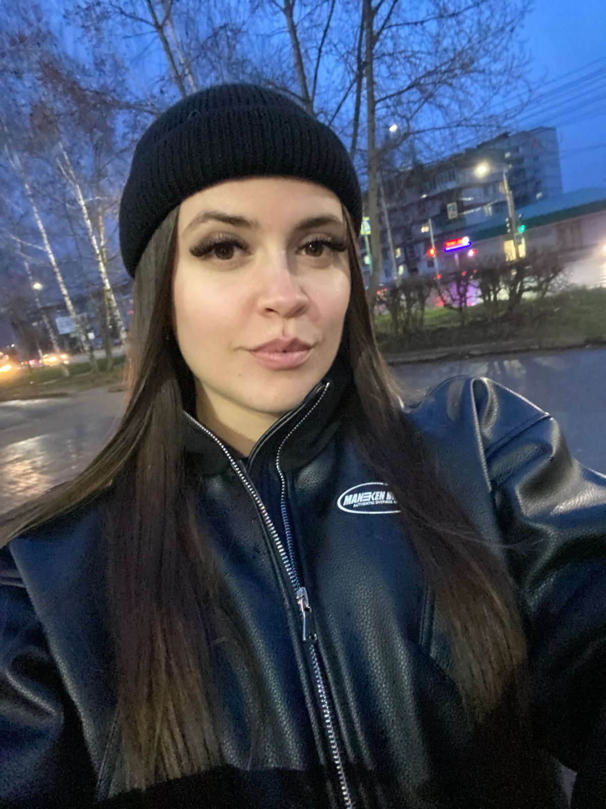 Evening street photography session captured in Chaikovsky, Russia