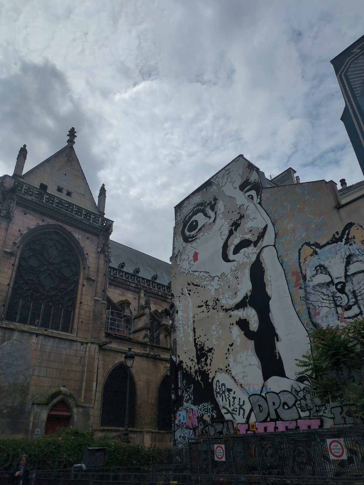 Paris street art and floating hat captured in brief documentation