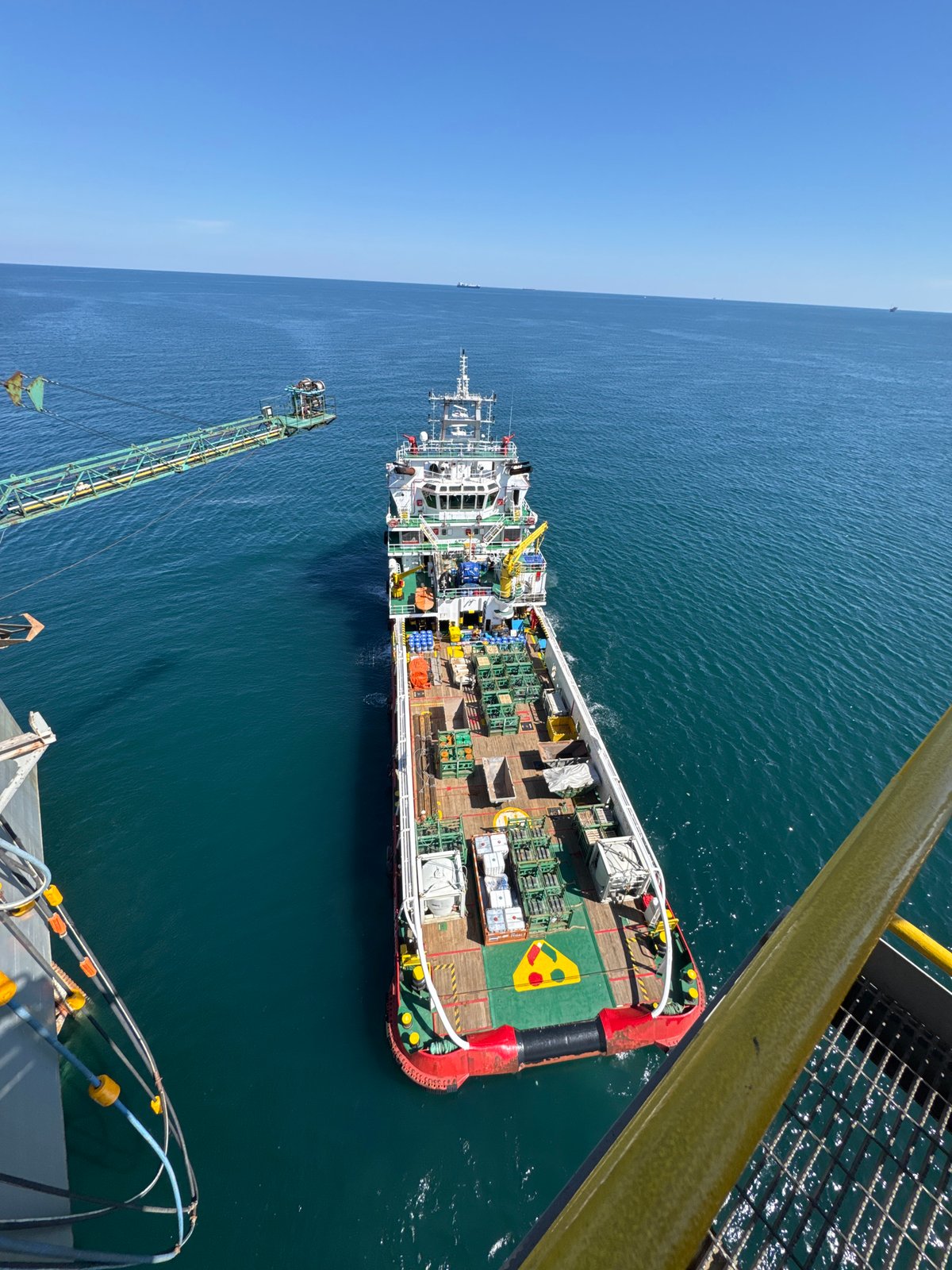 Offshore oil rig operations documented in Italian waters