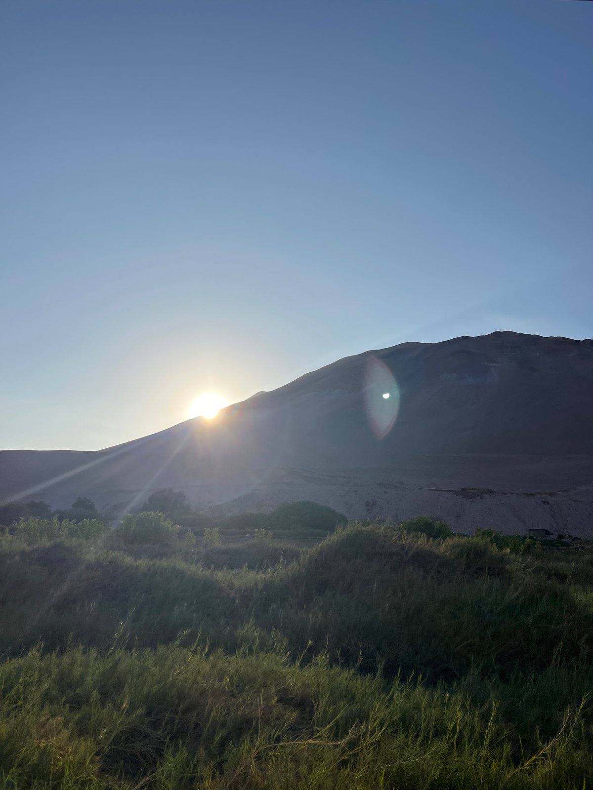 Sunrise observed over El Morro de Arica, Chile