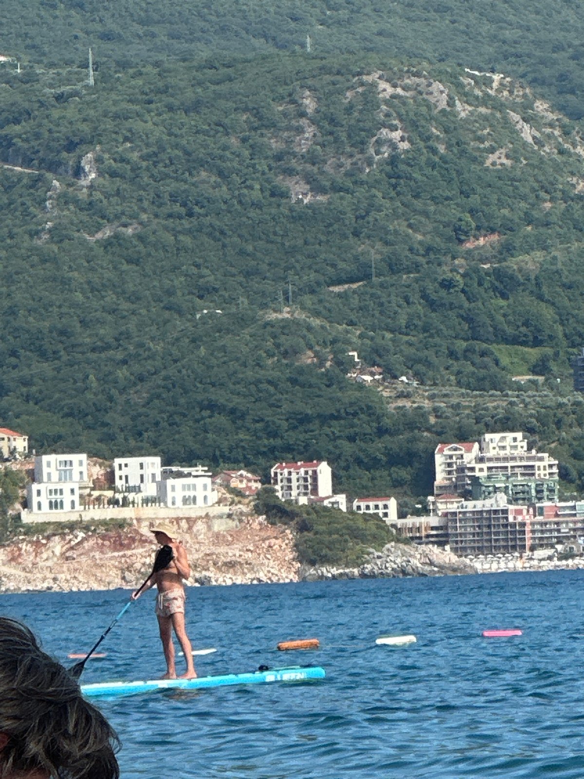 Parasailing and water sports off the Montenegrin Adriatic coast
