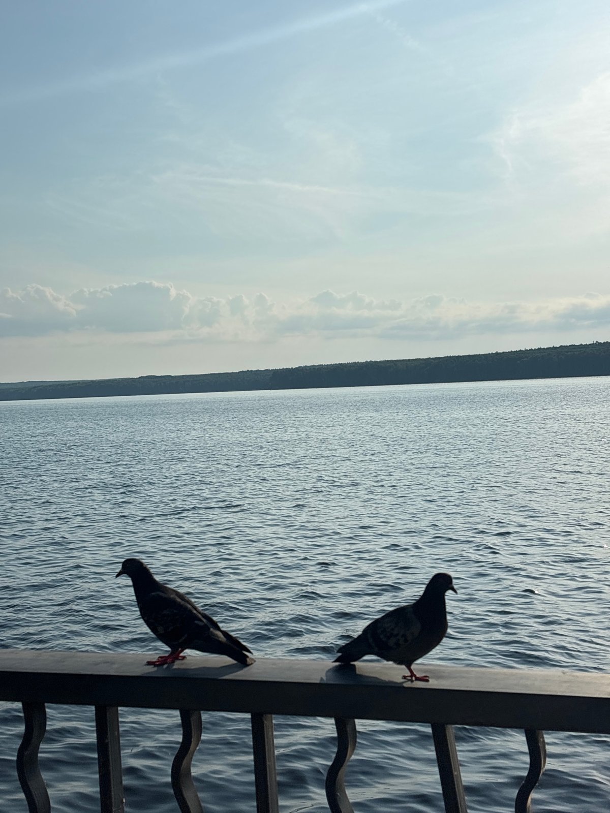 Lazy summer day along the Chaikovsky waterfront promenade