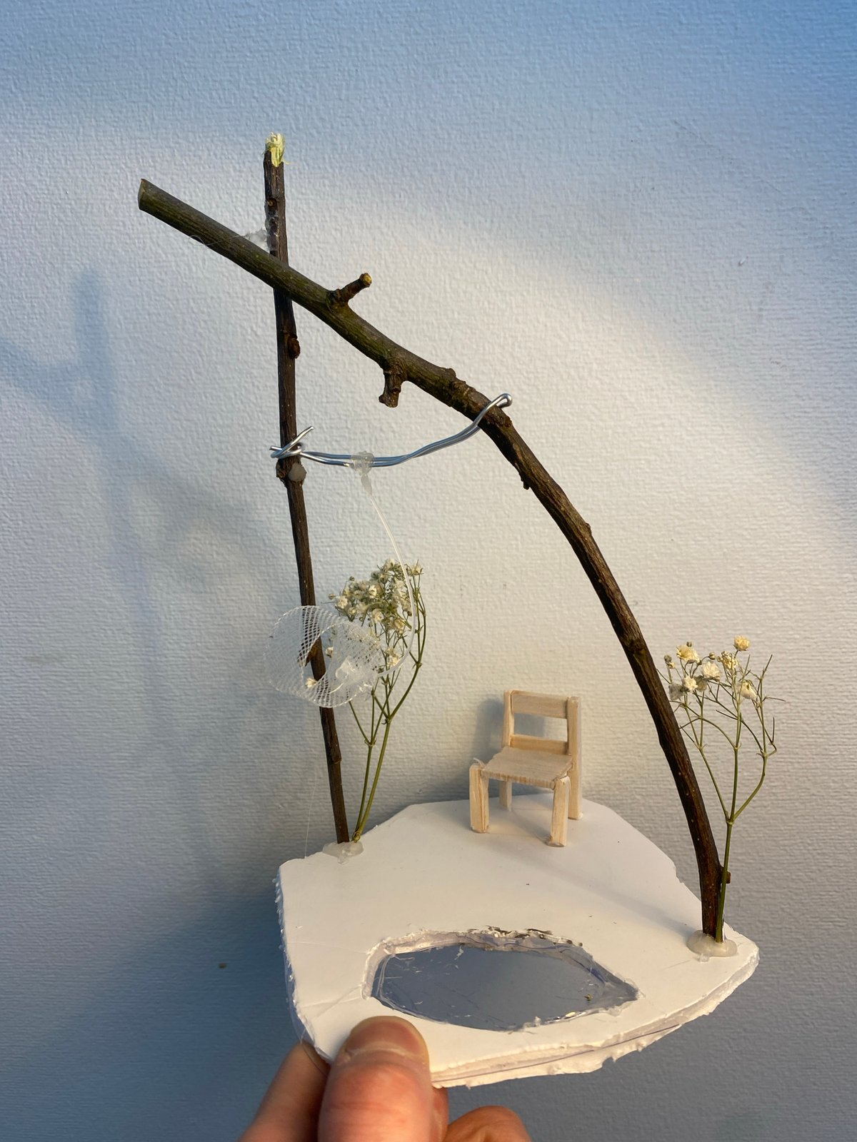 Handcrafted miniature diorama displayed in Moscow