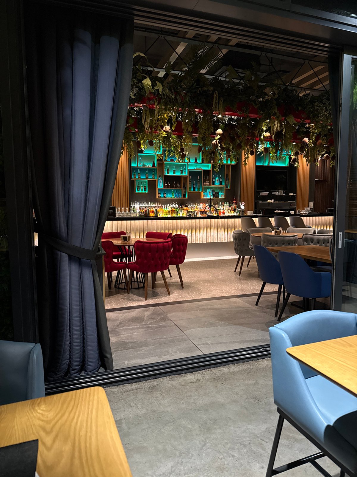 Restaurant interior documented in Sofia, Bulgaria