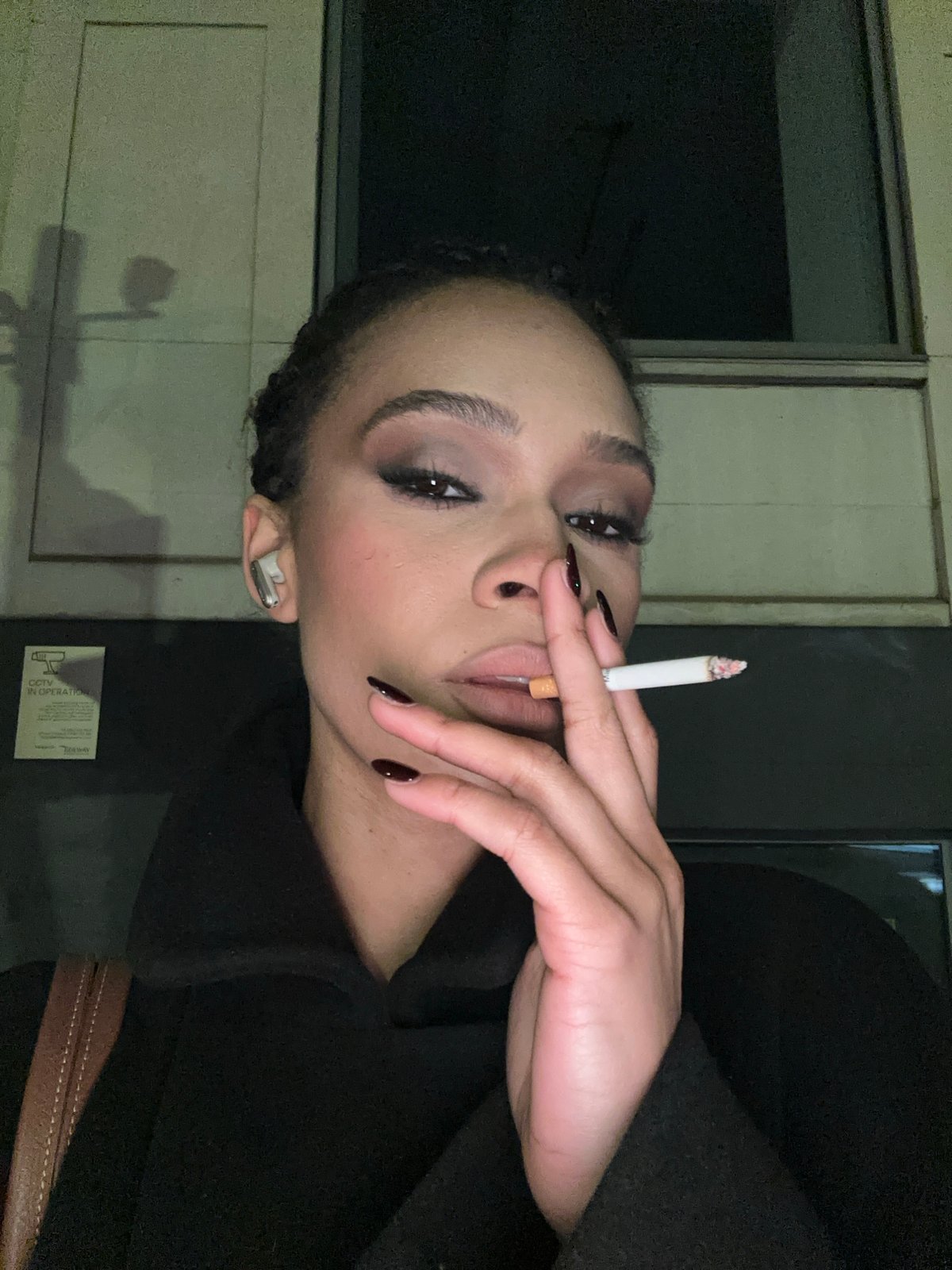 Evening commuters captured on London Underground train carriage
