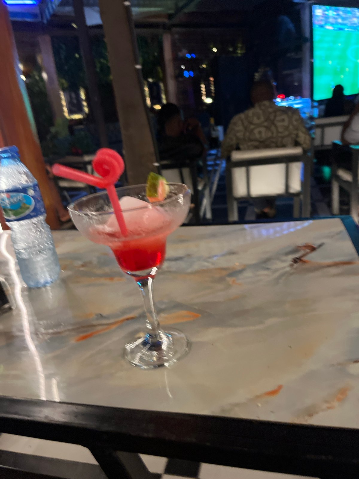 Evening dining captured at outdoor Abuja restaurant venue