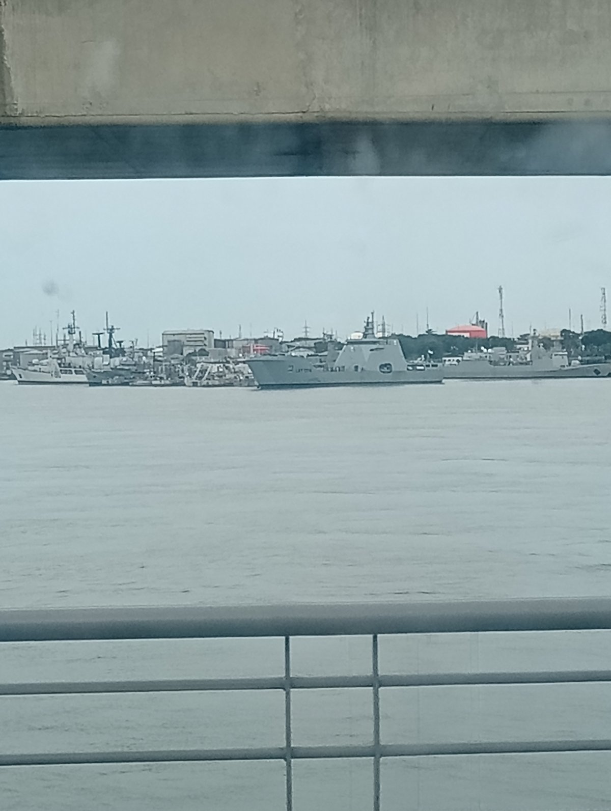 Morning waterfront view captured from elevated position in Lagos
