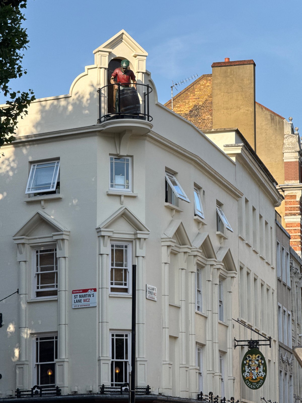 Sunny afternoon around Trafalgar Square and central London streets