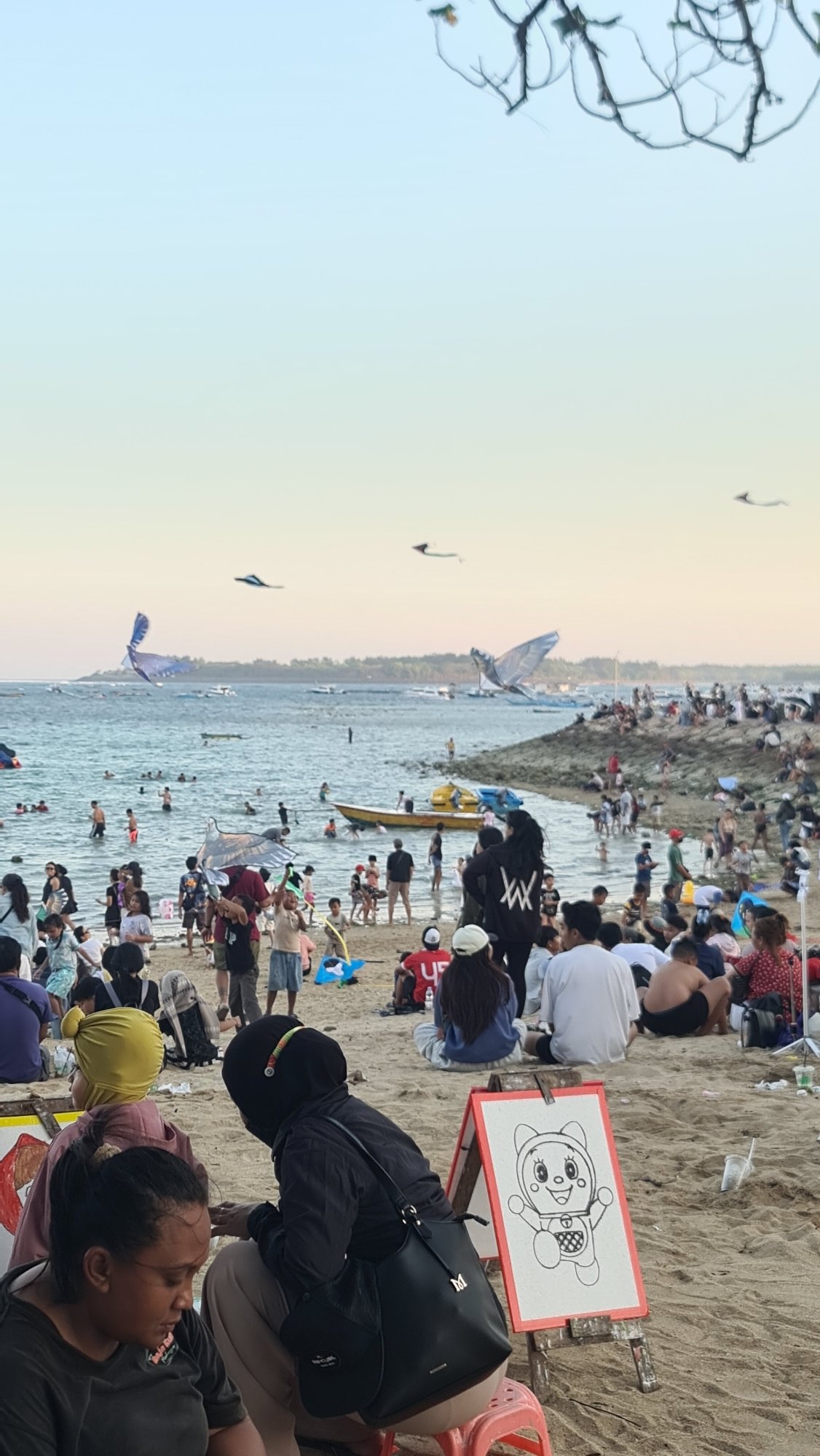 Bali's Rare Angon Festival fills Kuta Beach with giant kites at sunset