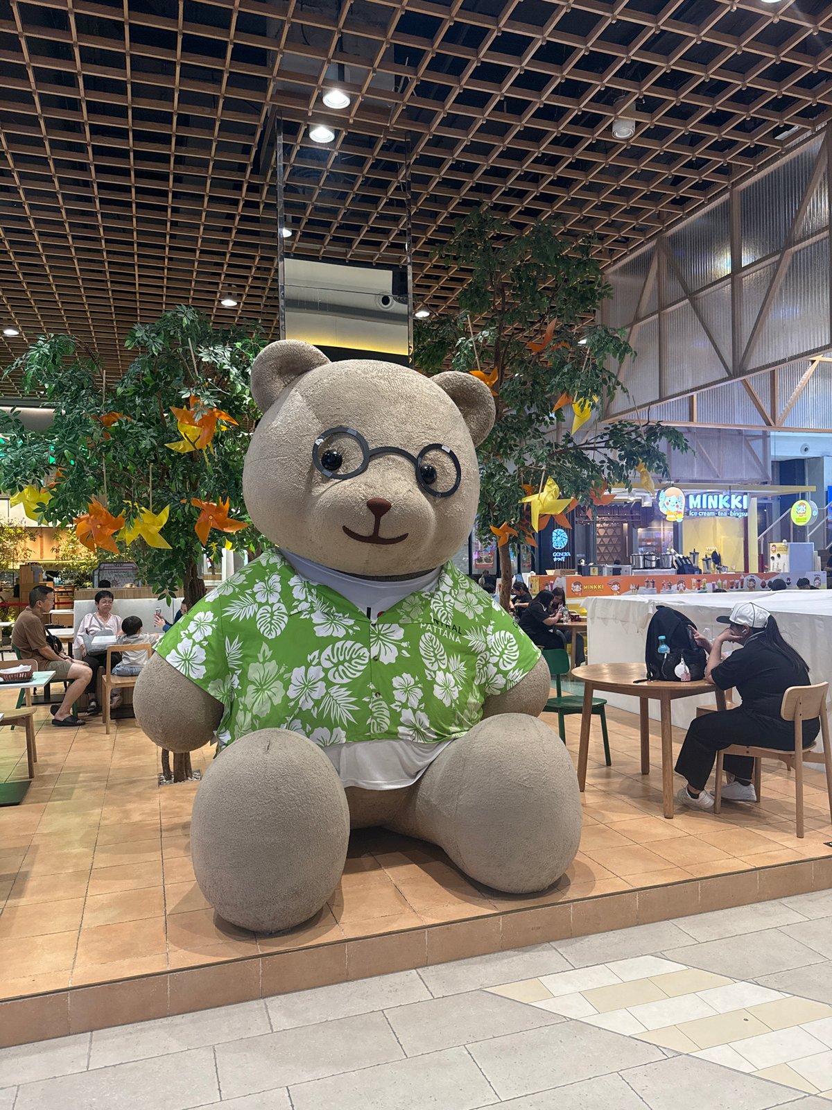 Bangkok mall browse: plush displays, movie promos, and miniature dioramas