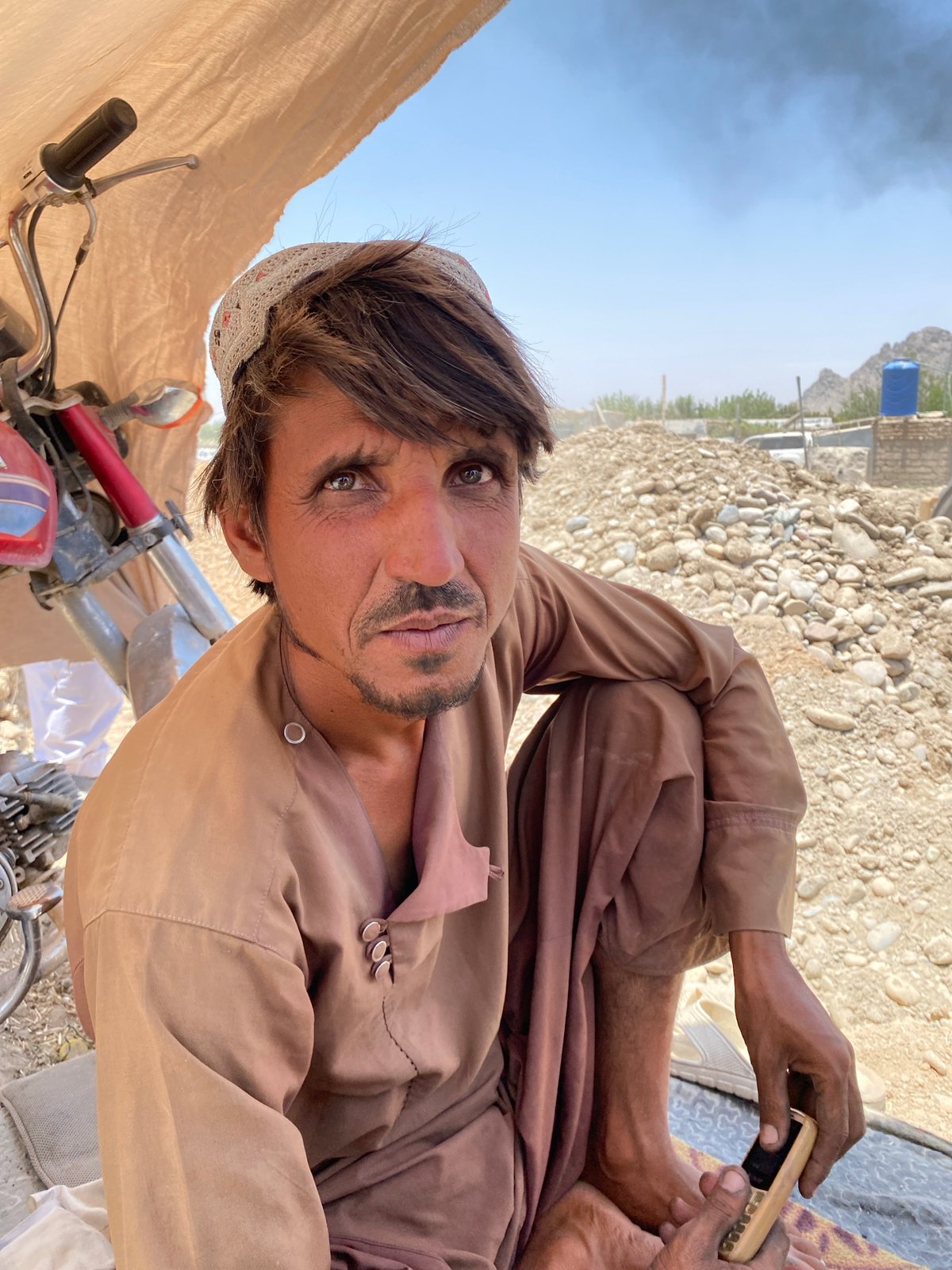 Daily life scenes in Kokran, Afghanistan construction area
