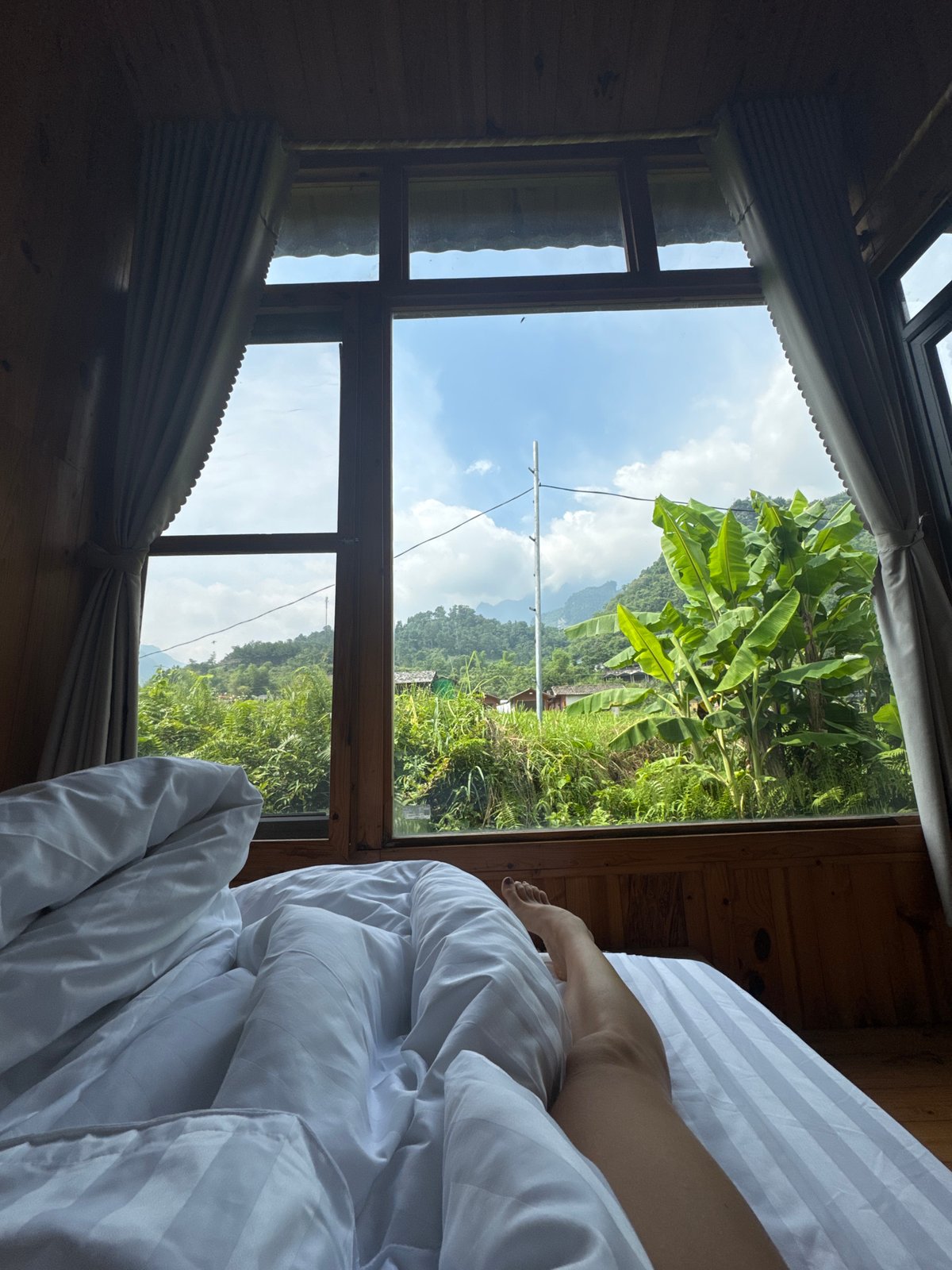 Quiet bedroom moment captured in Vietnamese commune