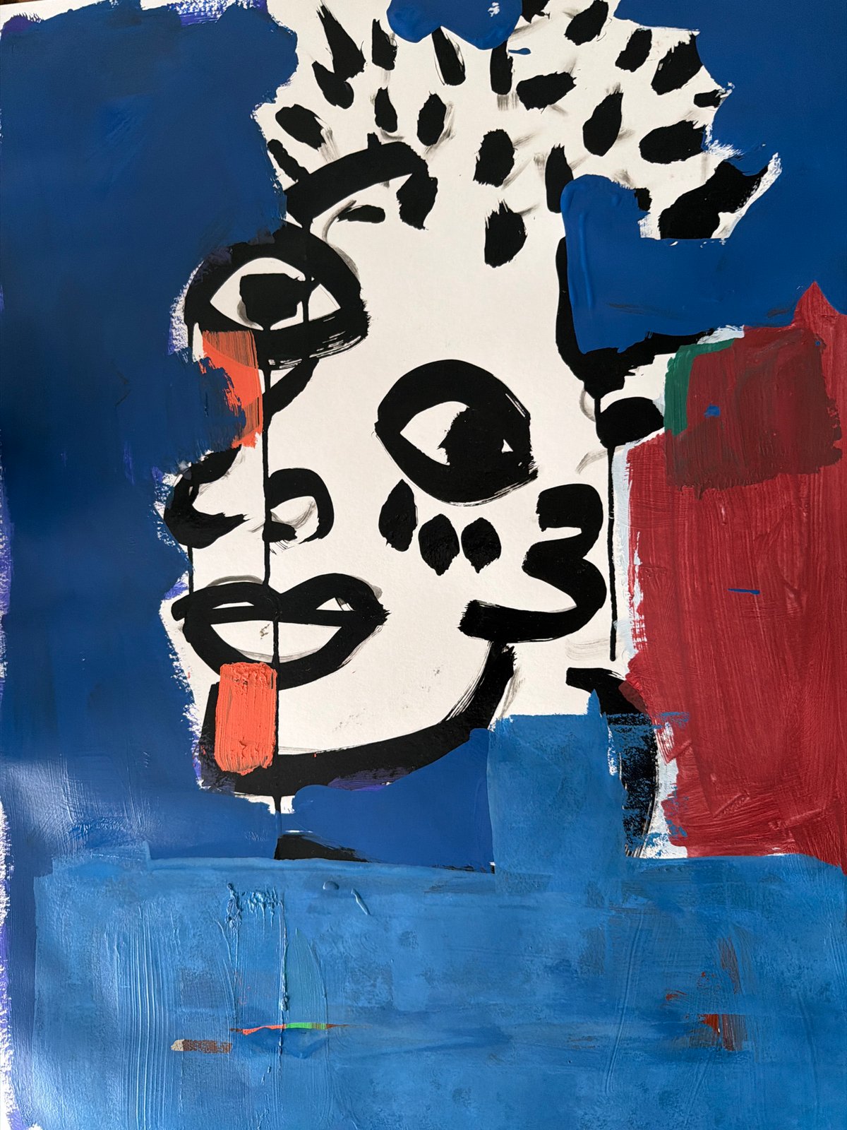 Artist's studio and abstract artwork documented in Toulon