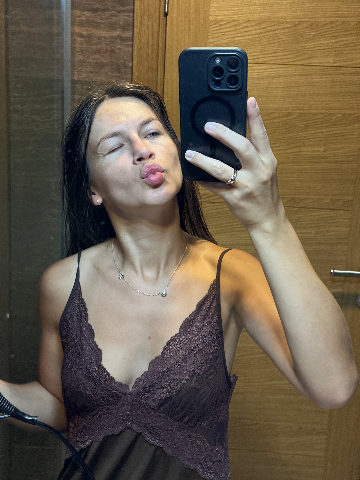 Bathroom selfie session in Donji Pobori, Montenegro