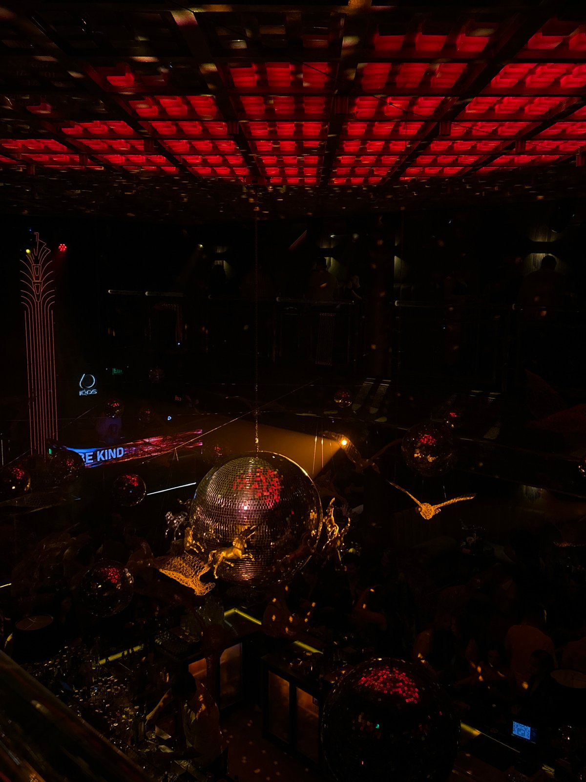 Nightclub interior documented in Sofia, Bulgaria