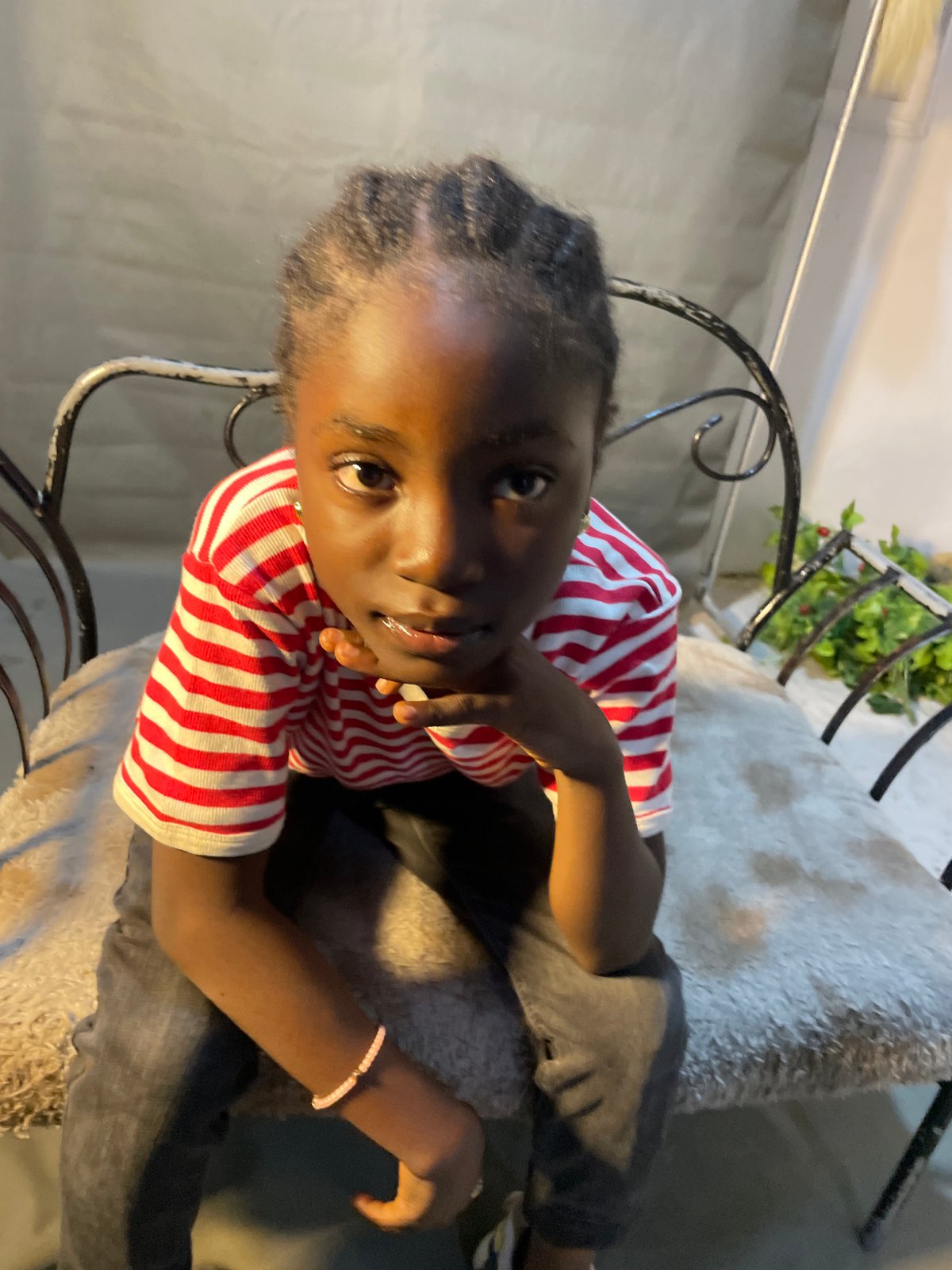 Studio portrait session in Jos: school uniform and casual looks