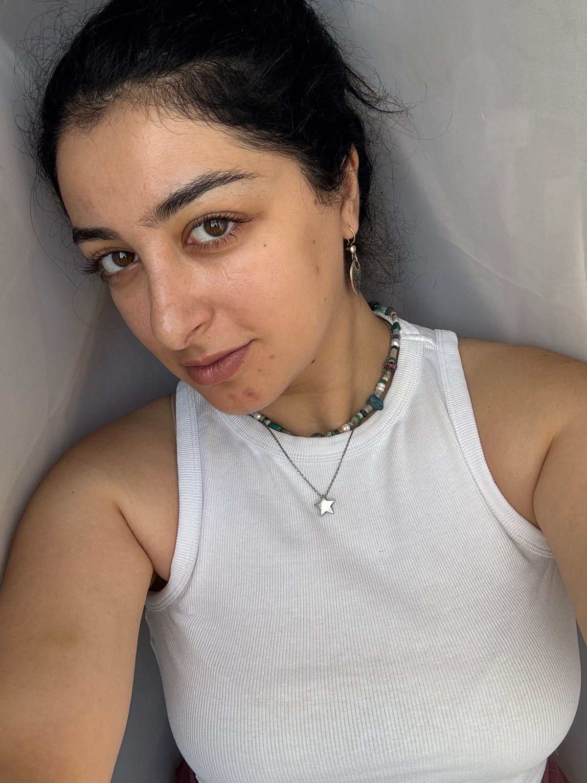 A quiet morning in Yerevan — selfie, design browsing, neighborhood view