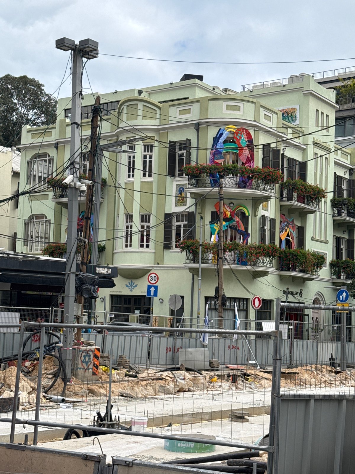 Morning street life documented across Tel Aviv neighborhoods