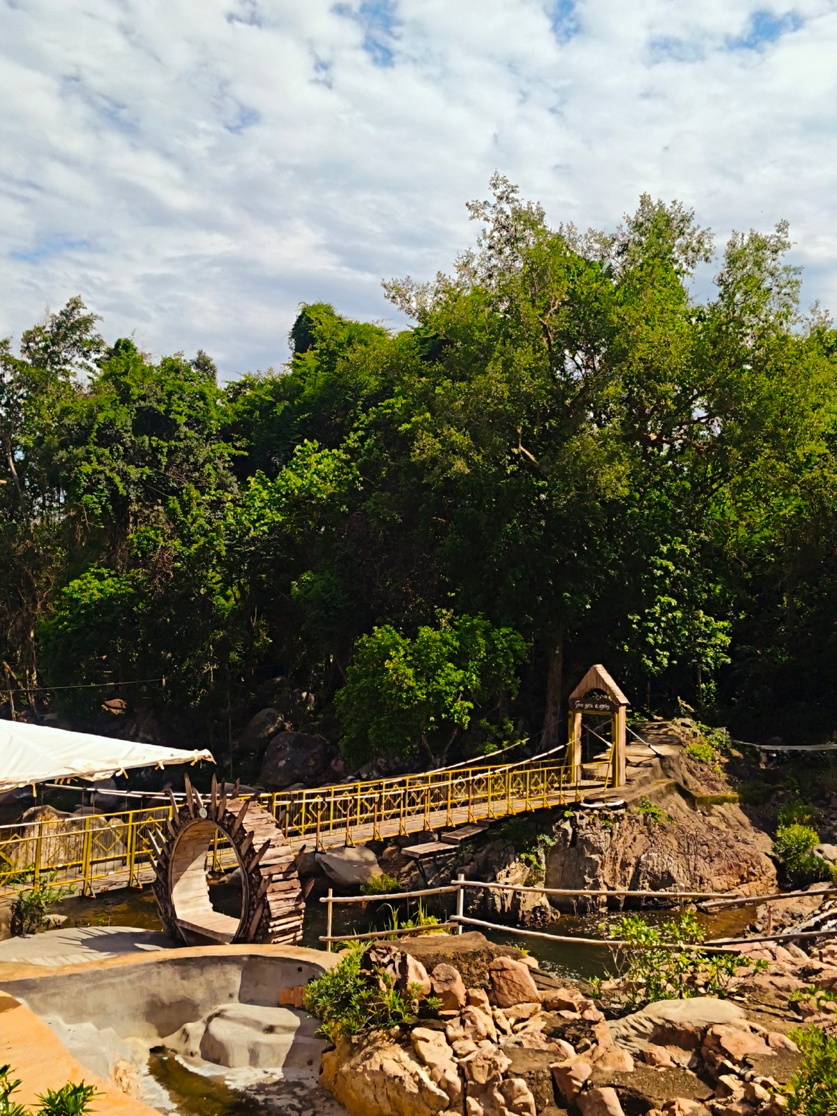 Hot spring facility visit in the hills of Khanh Vinh, Vietnam