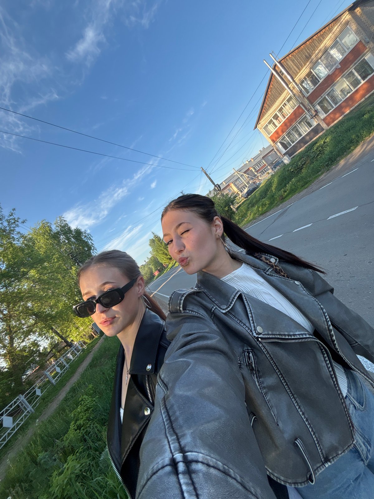Women take selfies and photos in Фоки, Russia