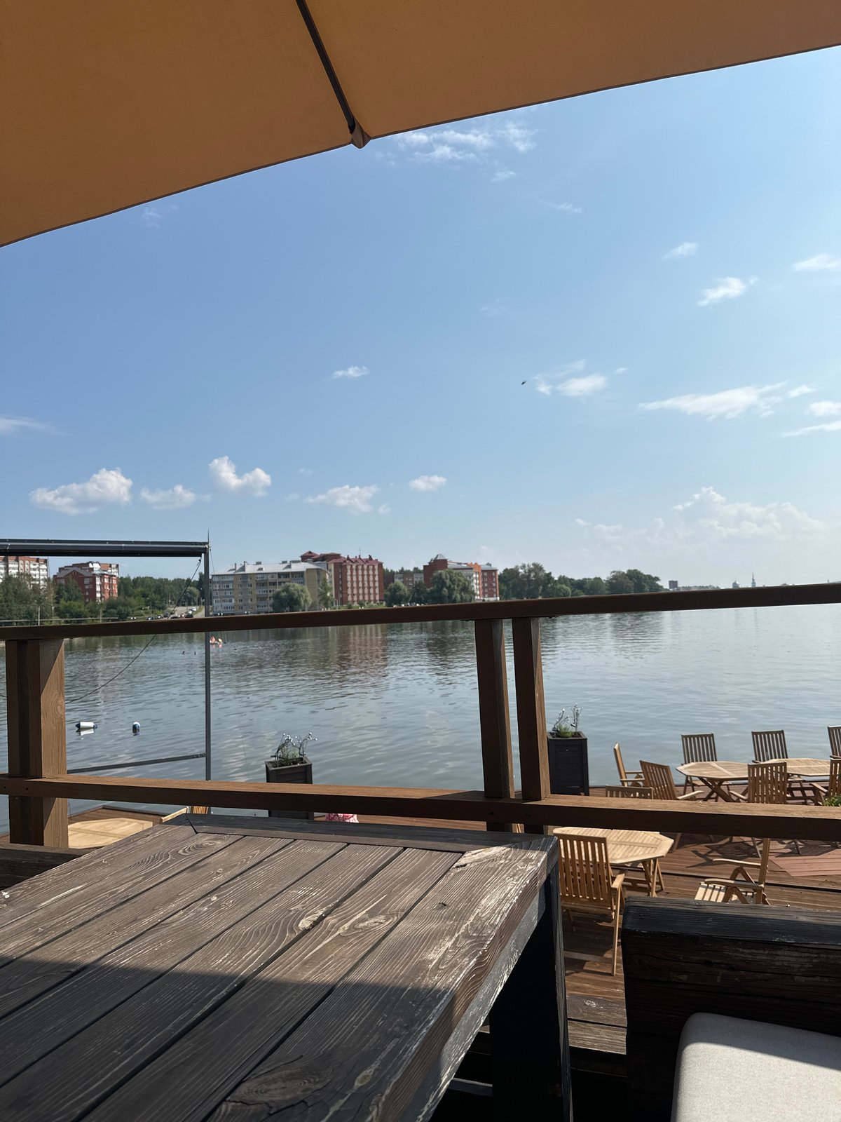 Paddleboarding and waterfront café vibes in Votkinsk
