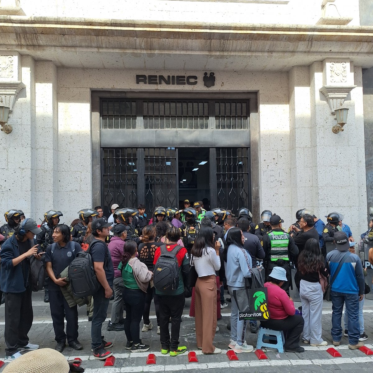 Political campaign event held in Arequipa before Peru elections