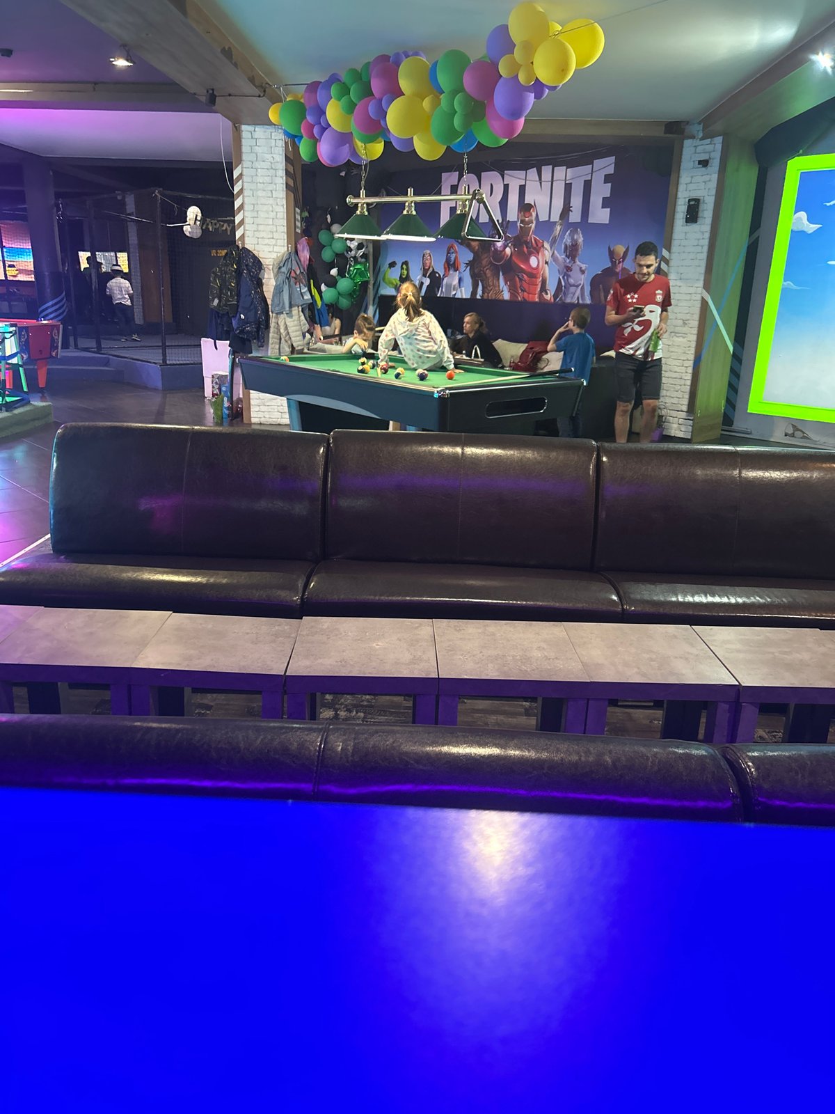 Gaming arcade bustling with activity in Burgas, Bulgaria