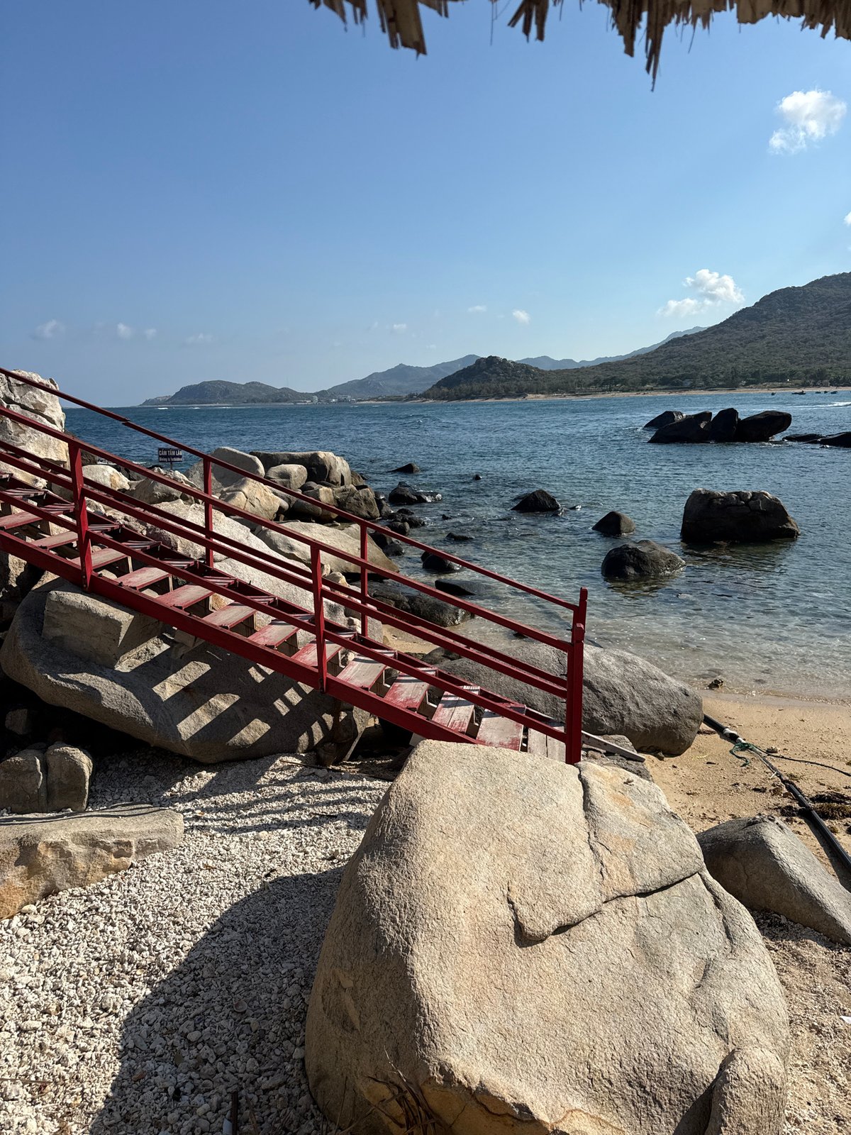Morning beach scene captured by witnesses in Vinh Hai Vietnam