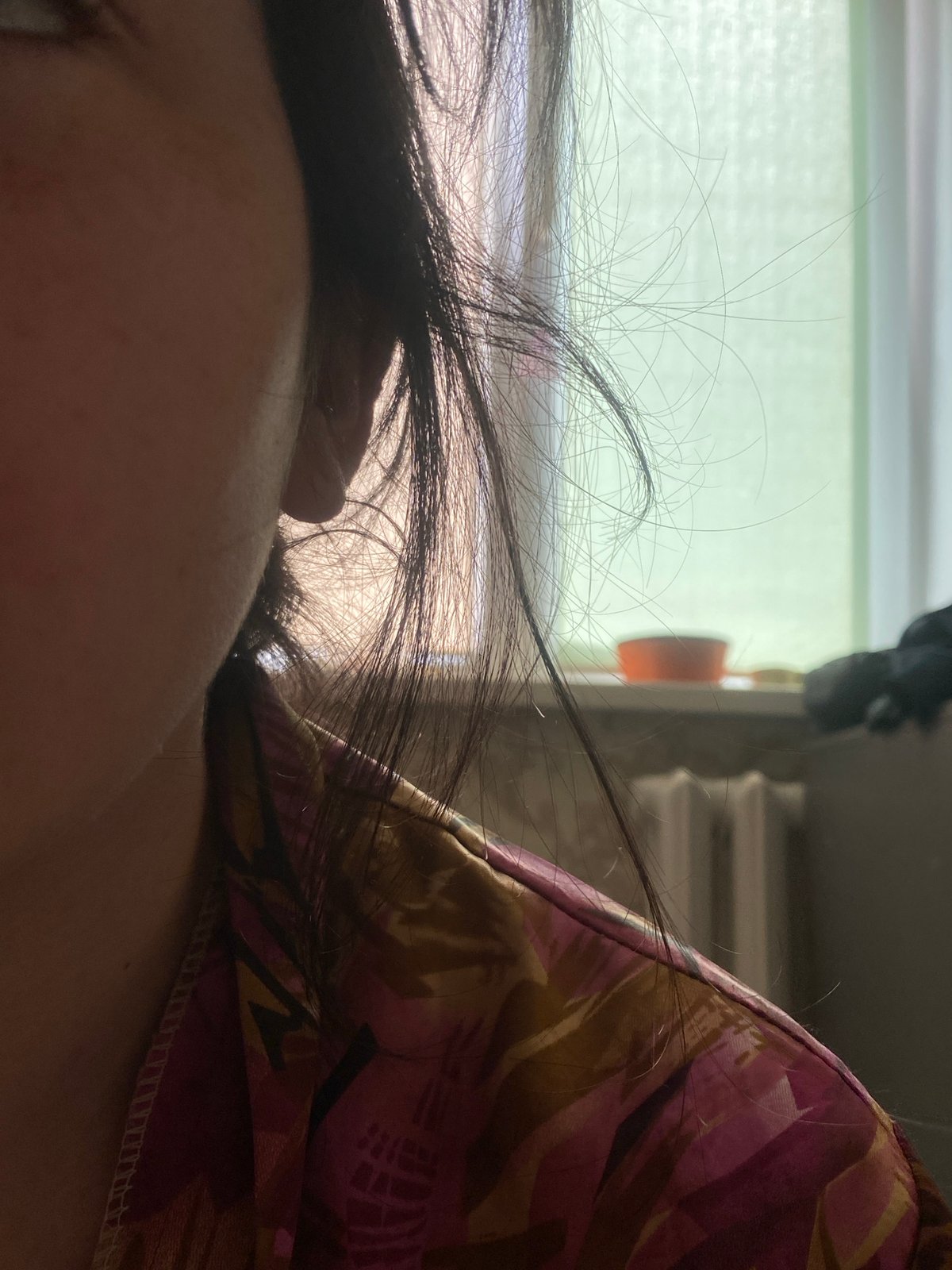 Morning domestic moments documented in Poltava residential setting