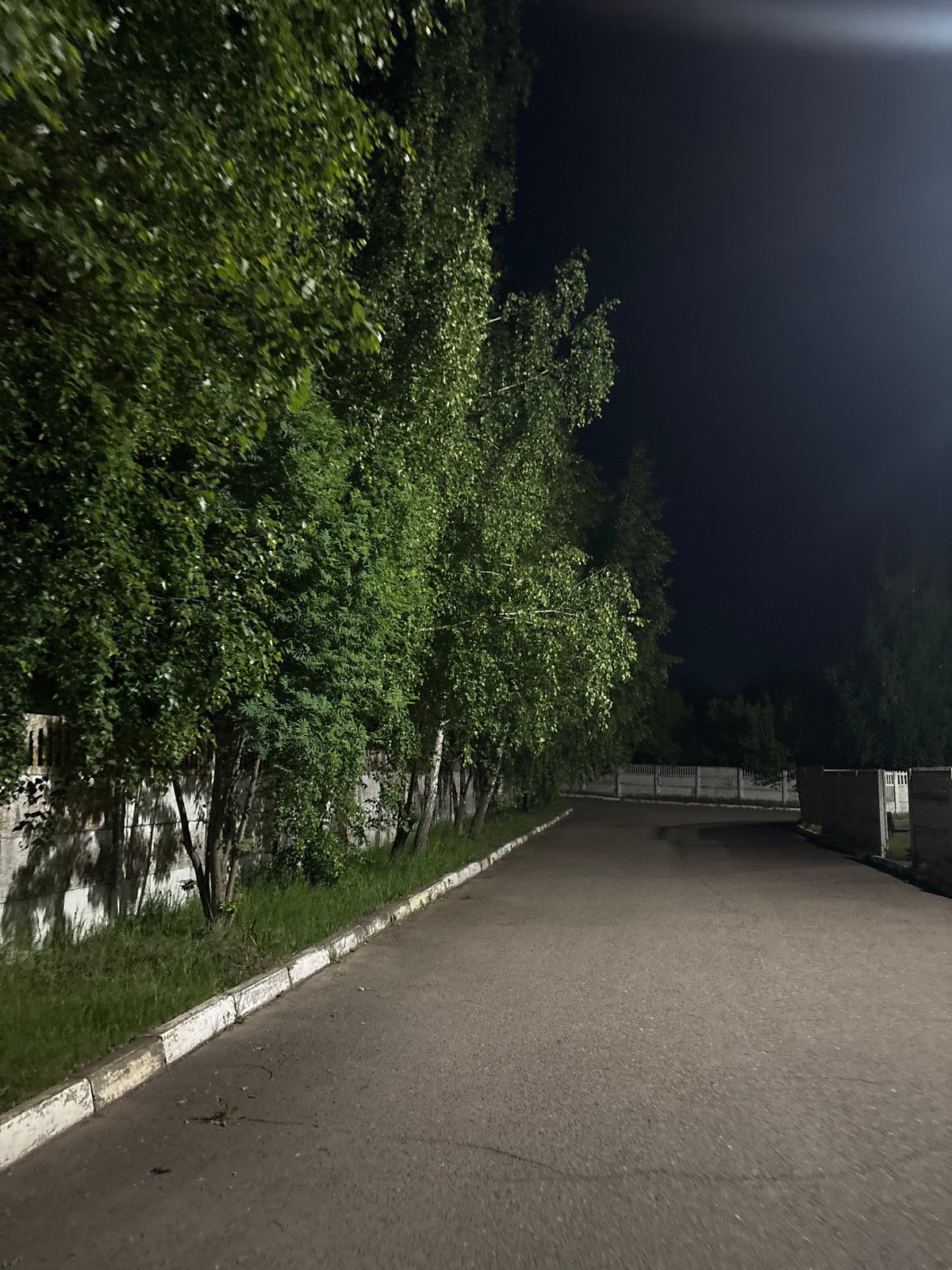 Night documentation of residential area in Ореховка, Russia