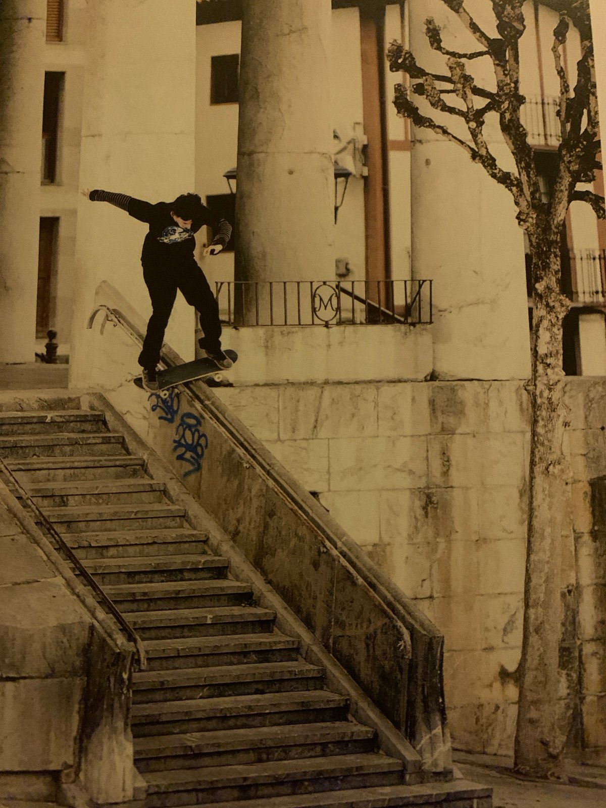 Evening urban exploration and skateboarding documented across Barcelona