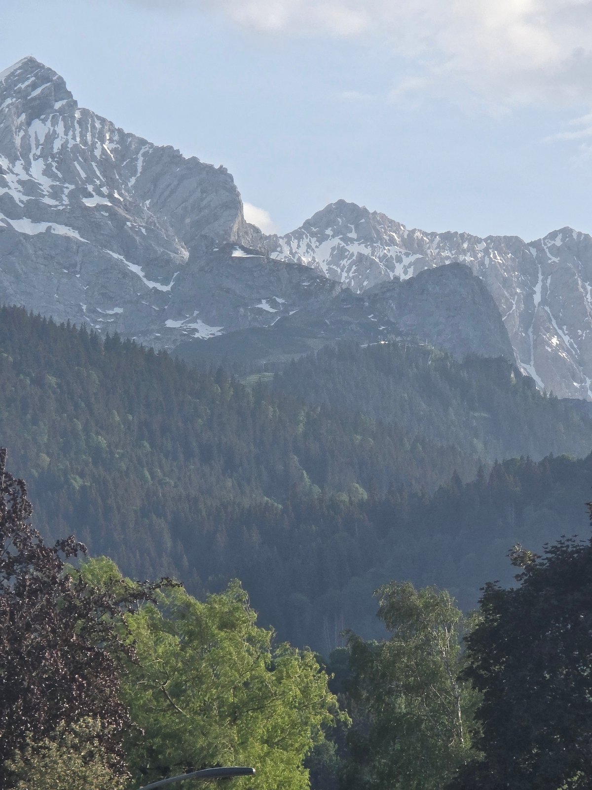 Alpine landscapes documented during afternoon walk in Garmisch-Partenkirchen