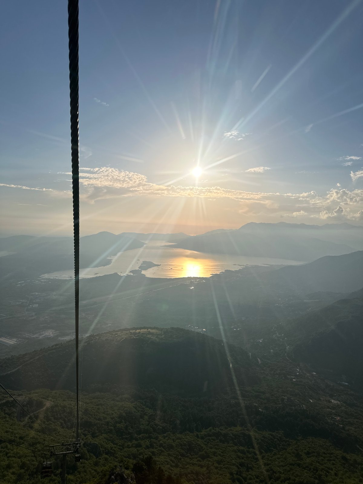 Sunset and mountain views captured around Bay of Kotor