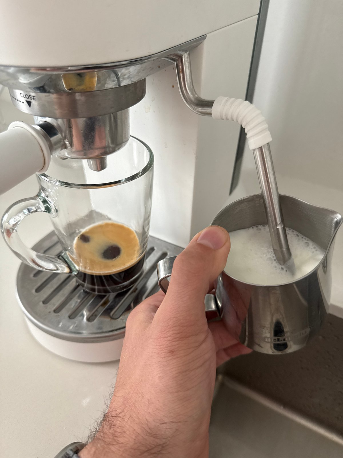 Early morning coffee preparation witnessed in Perm, Russia