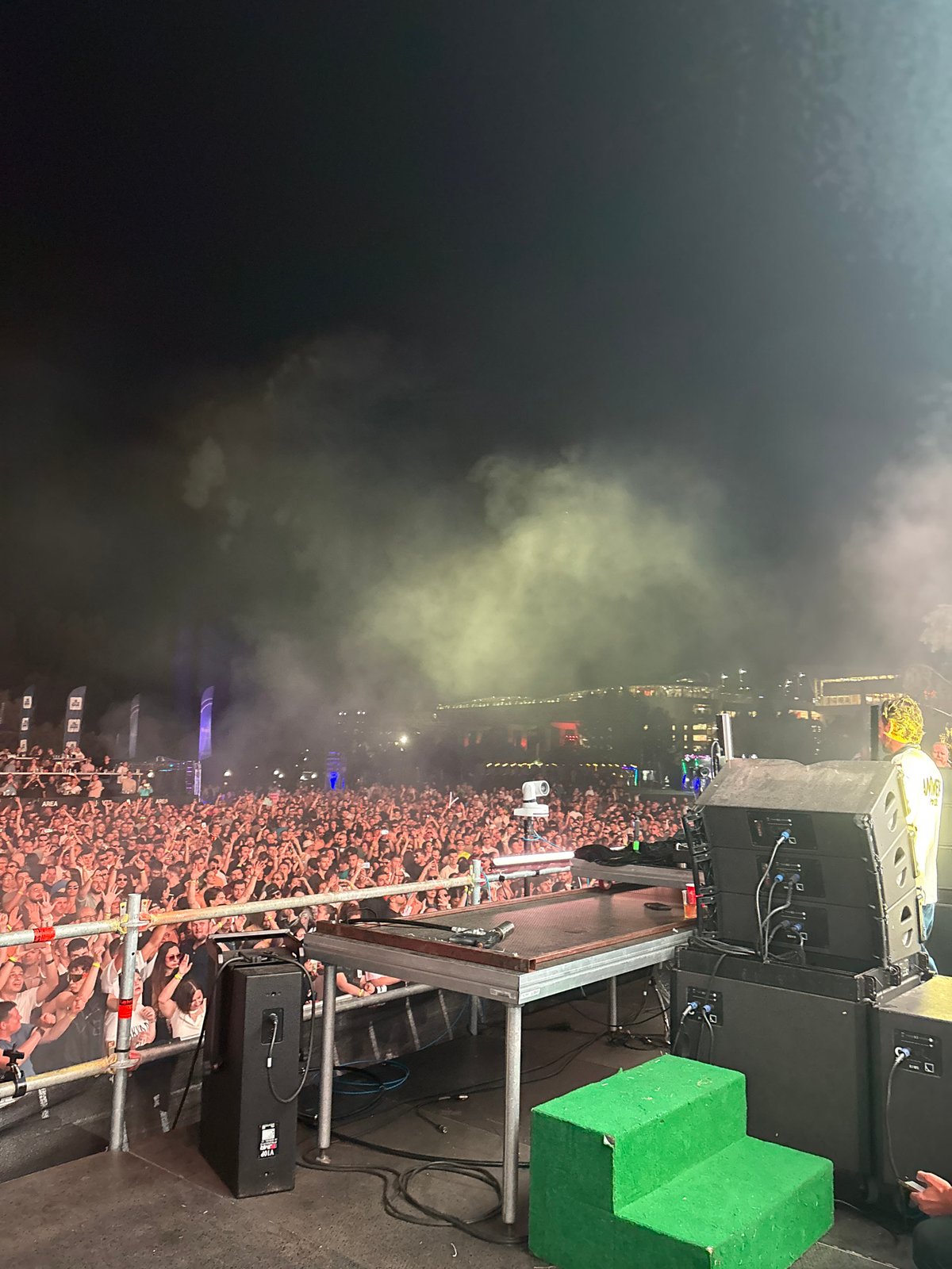 DJ set and pyrotechnics light up a Sofia festival night