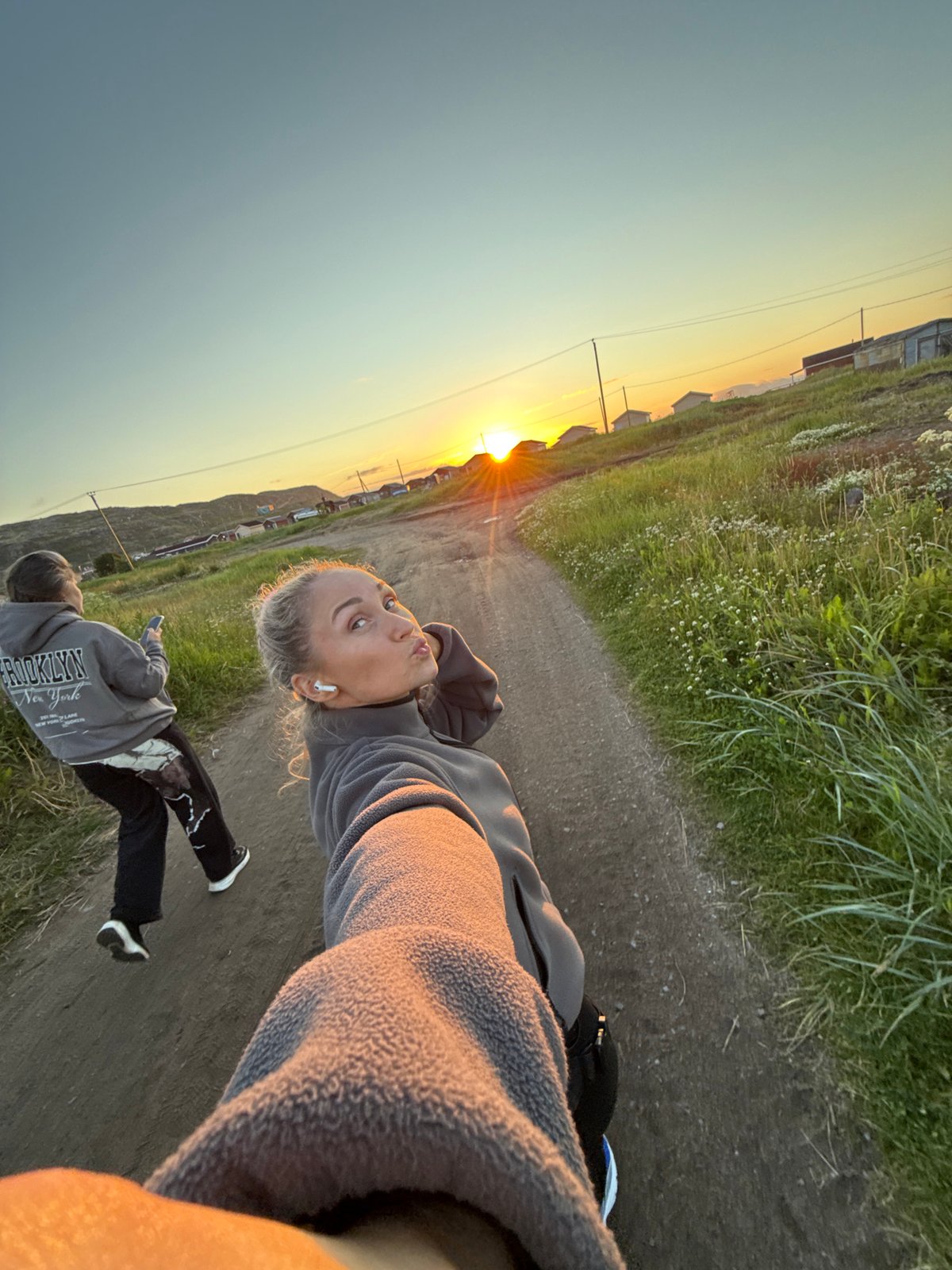 Sunset evening at Teriberka's remote Arctic coastline