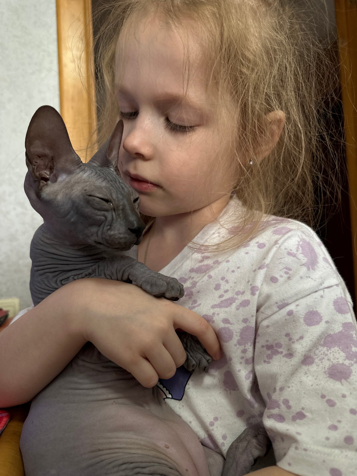 Personal moments captured in early morning Chaikovsky, Russia