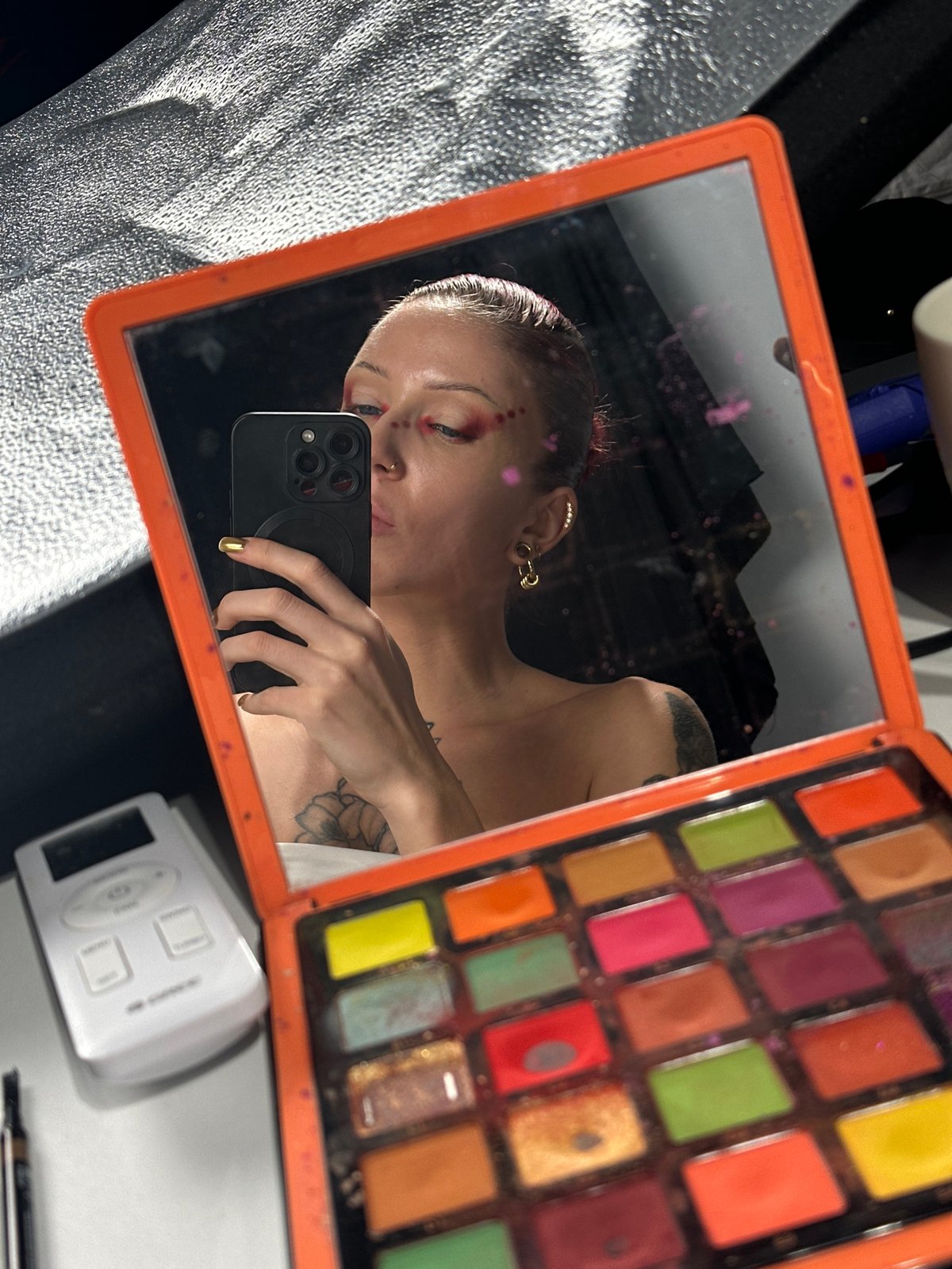 Makeup application session documented in North Kuta workspace