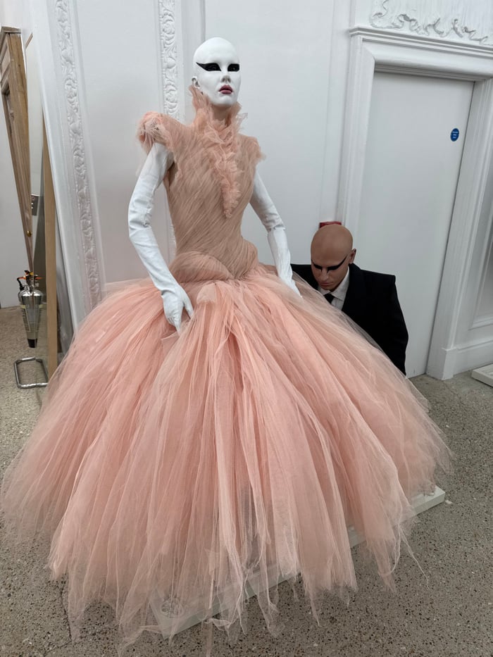 London fashion show production documented from preparation to presentation