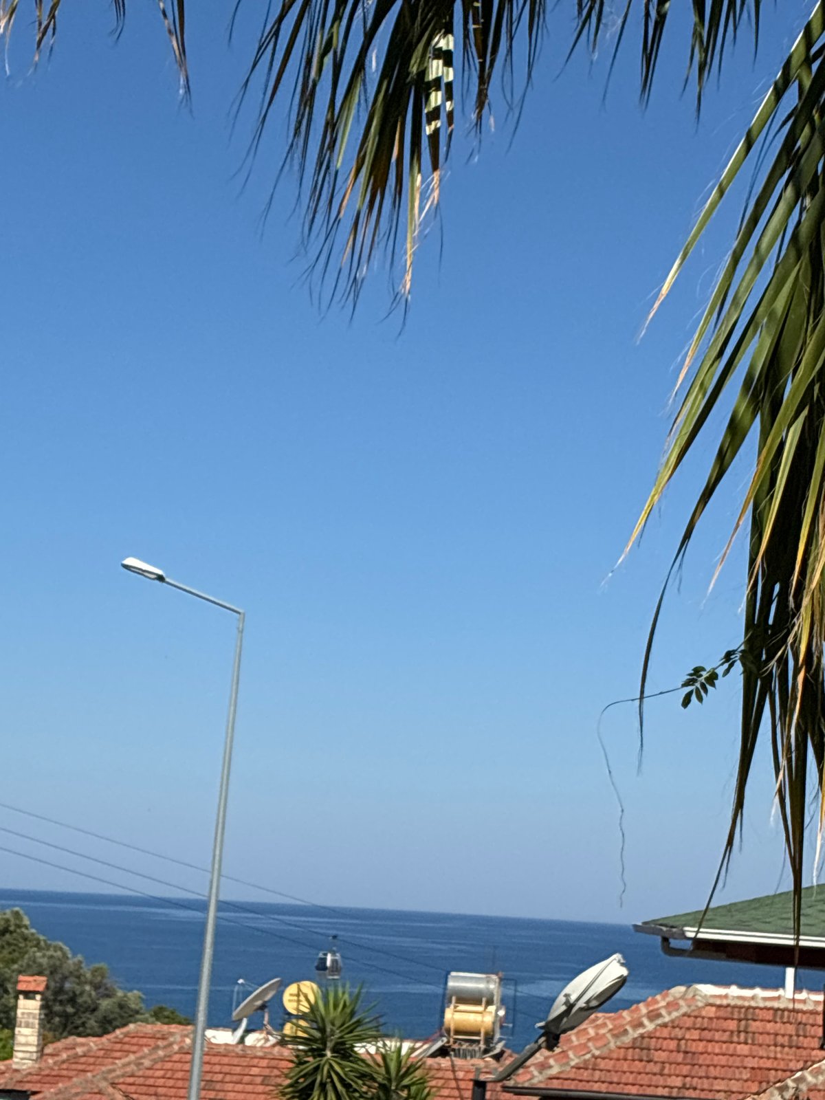 Sun, sea, and bougainvillea across a summer morning in Alanya