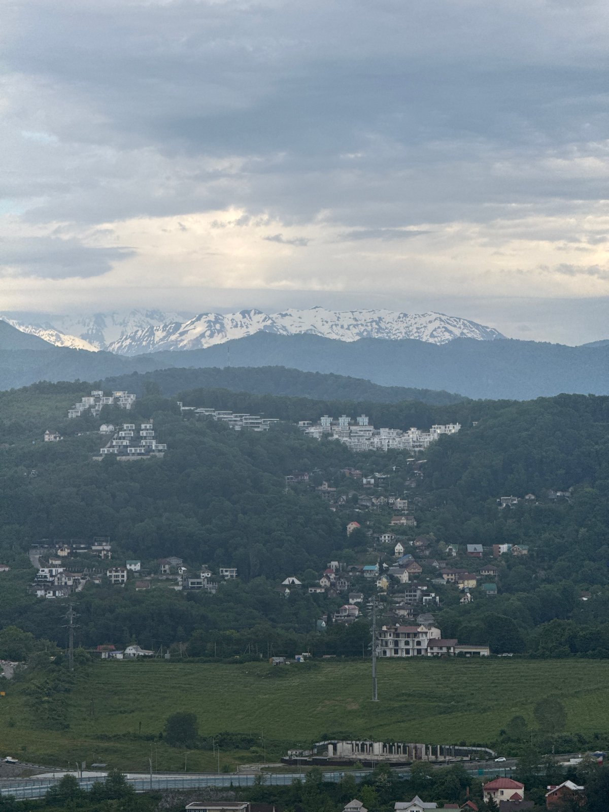 Scenic mountain views documented across Sochi, Russia