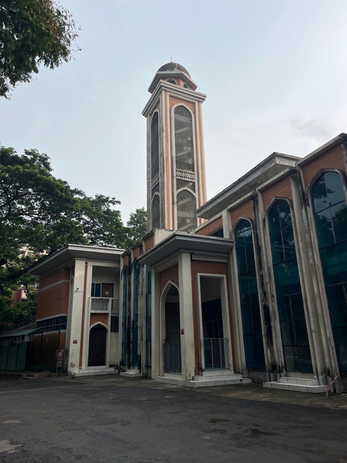 Daily life scenes captured in Dhaka featuring rickshaws and mosque