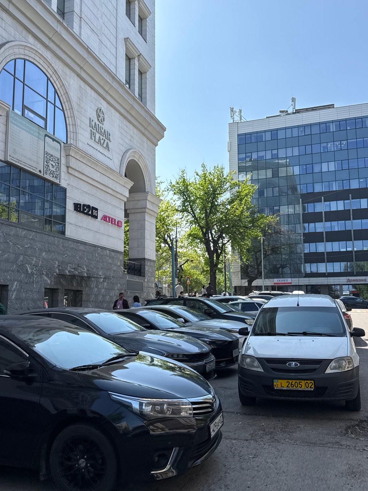 Spring morning scenes documented across Almaty neighborhoods