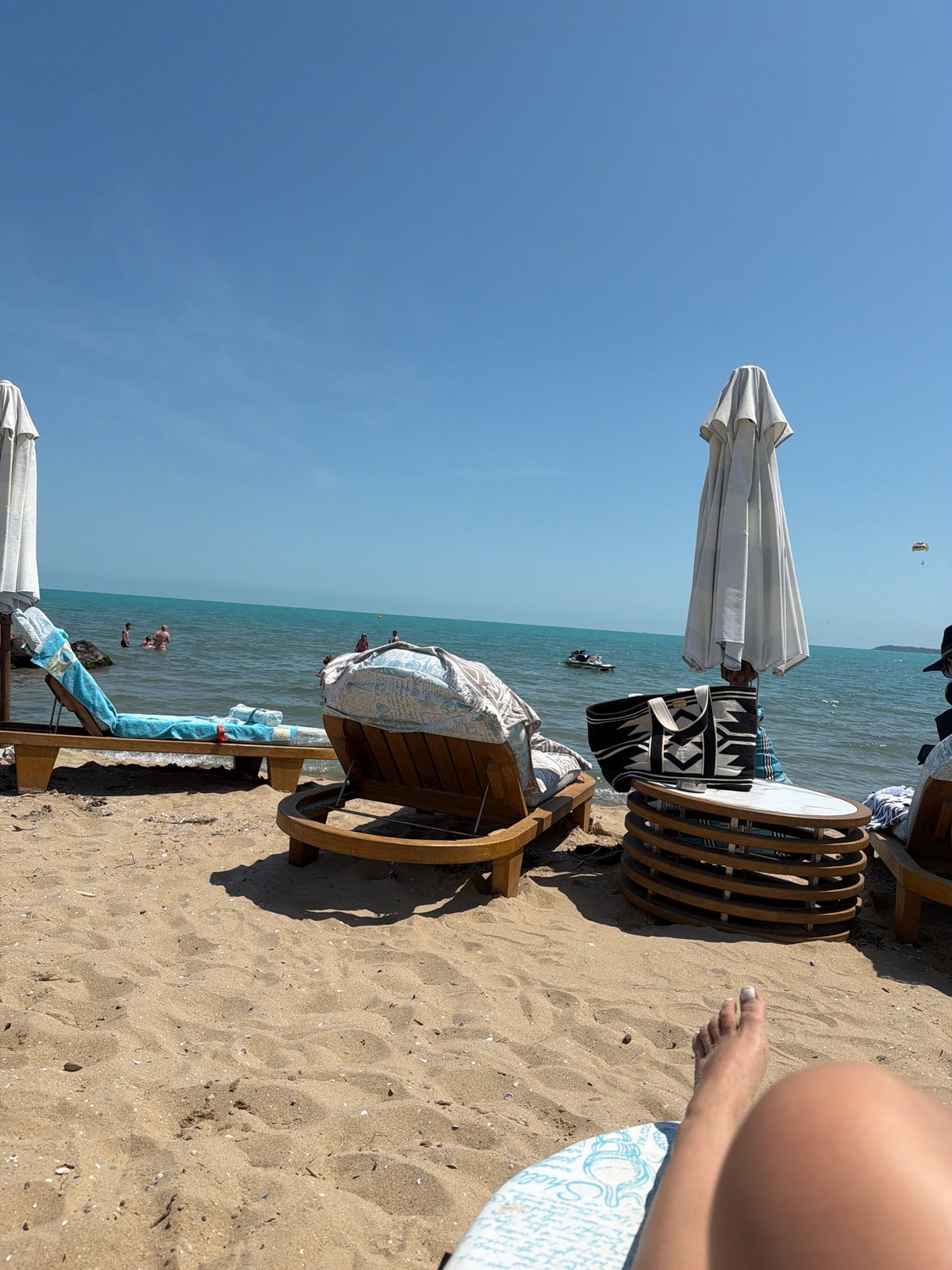 Beach day includes seaside relaxation and dining