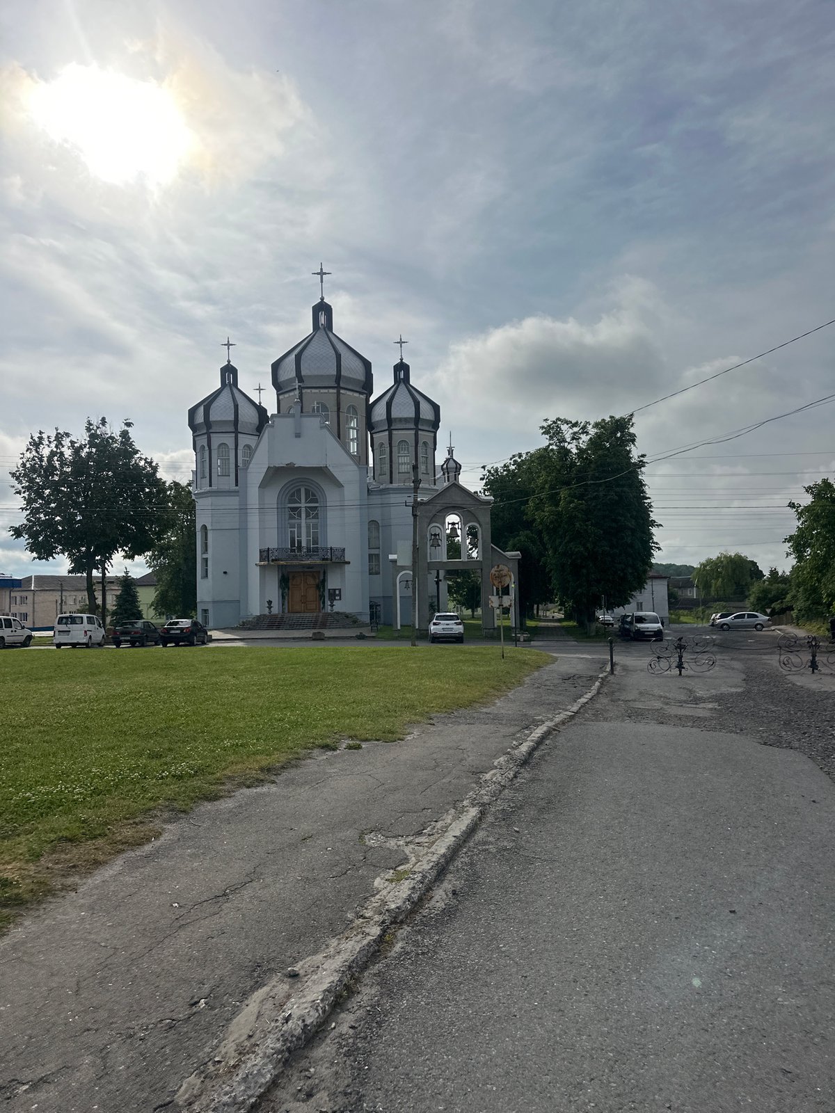 Morning documentation of historic church in Kozova, Ukraine